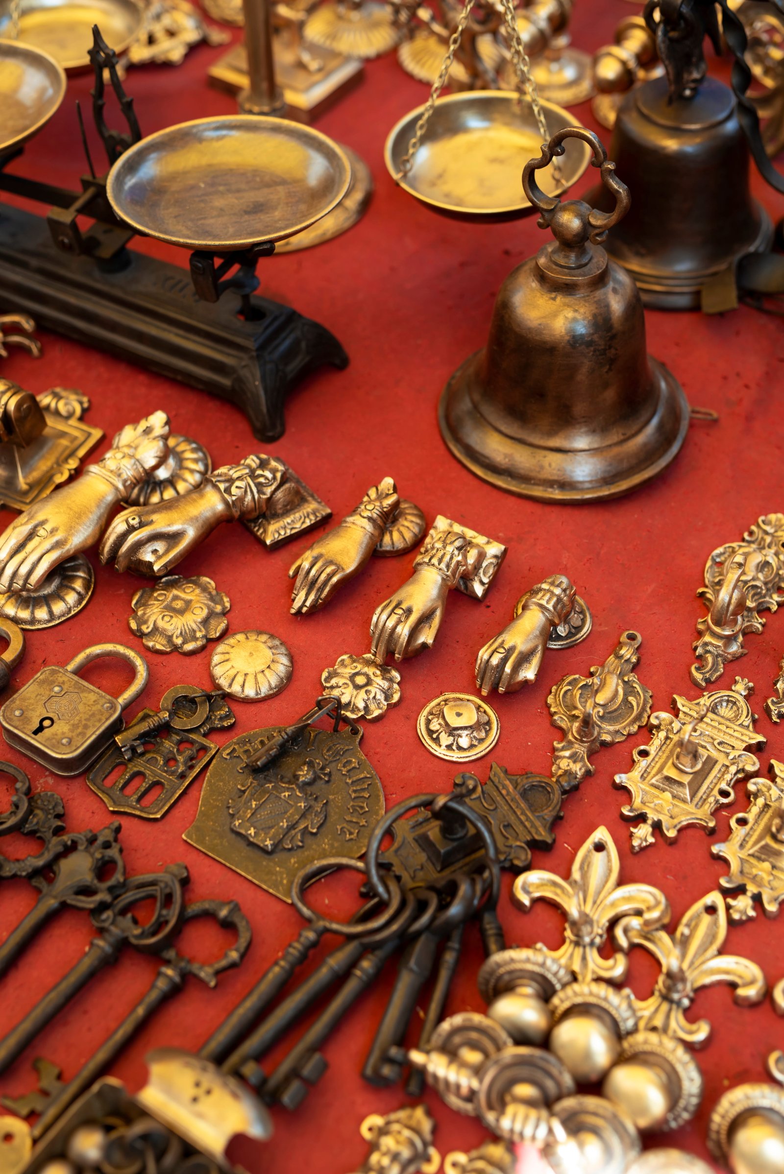 Traditional Indian brass objects