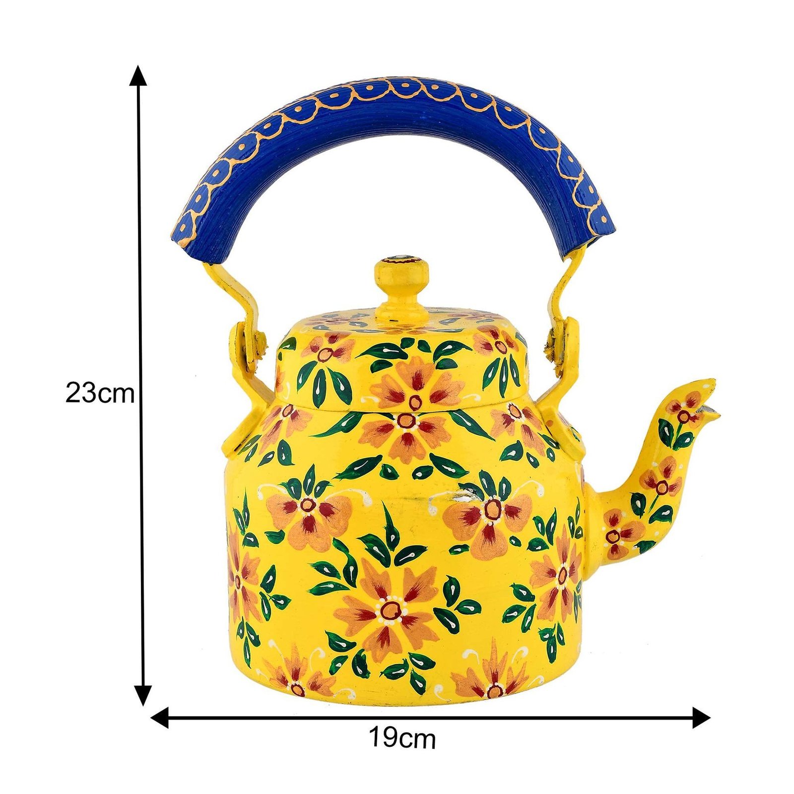 Hand-Painted Aluminium Tea Kettle – 750 ml for kitchen décor Home Décor , Tea Party , Serving view 4