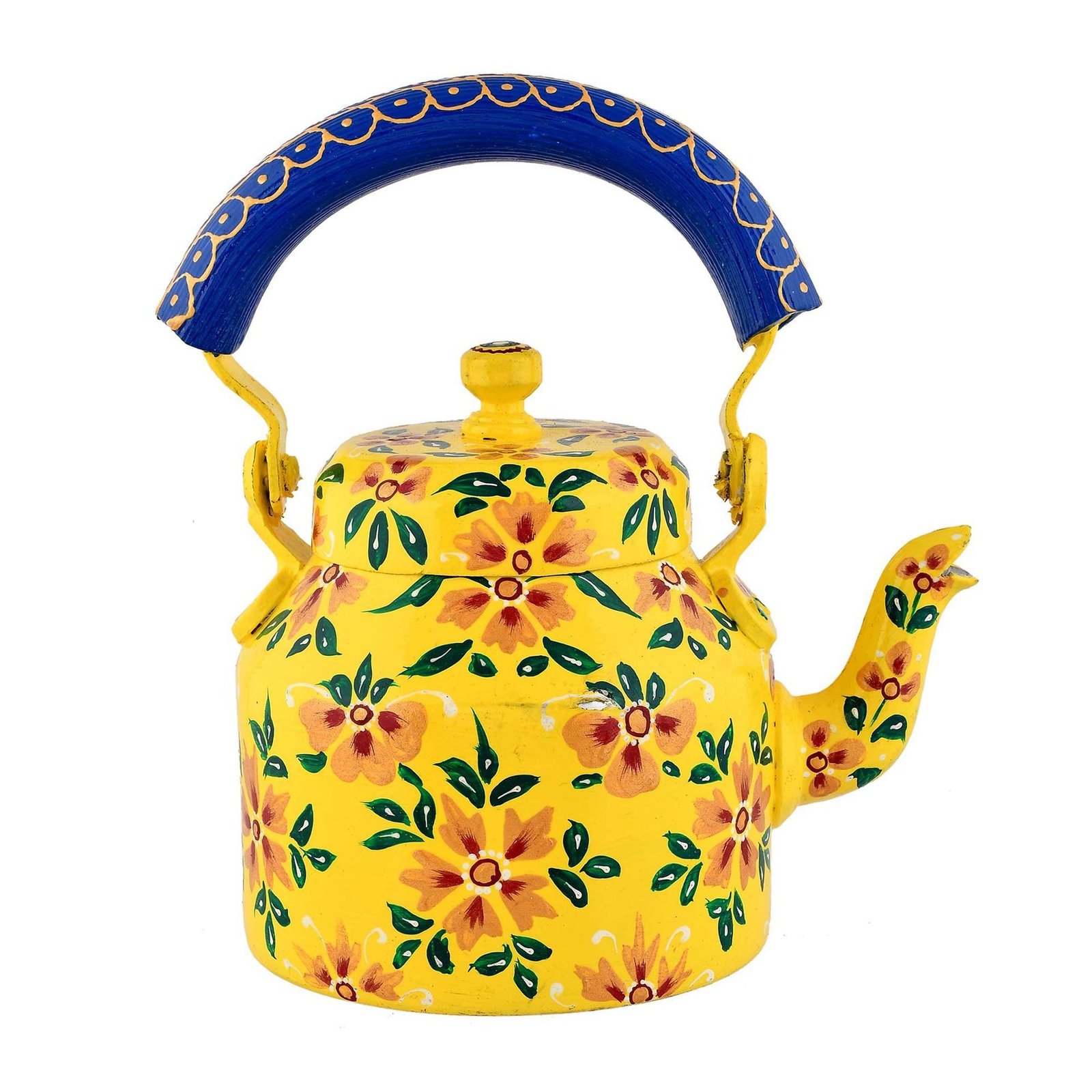 Hand-Painted Aluminium Tea Kettle – 750 ml for kitchen décor Home Décor , Tea Party , Serving view 2