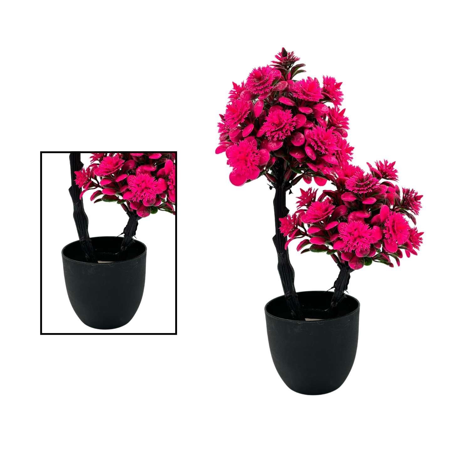 Artificial Plants for Home Decorarion Tree with Pot for Home Center Livingroom Table Shelf Entrance Office (Pack Of 2) (RV-AP3)