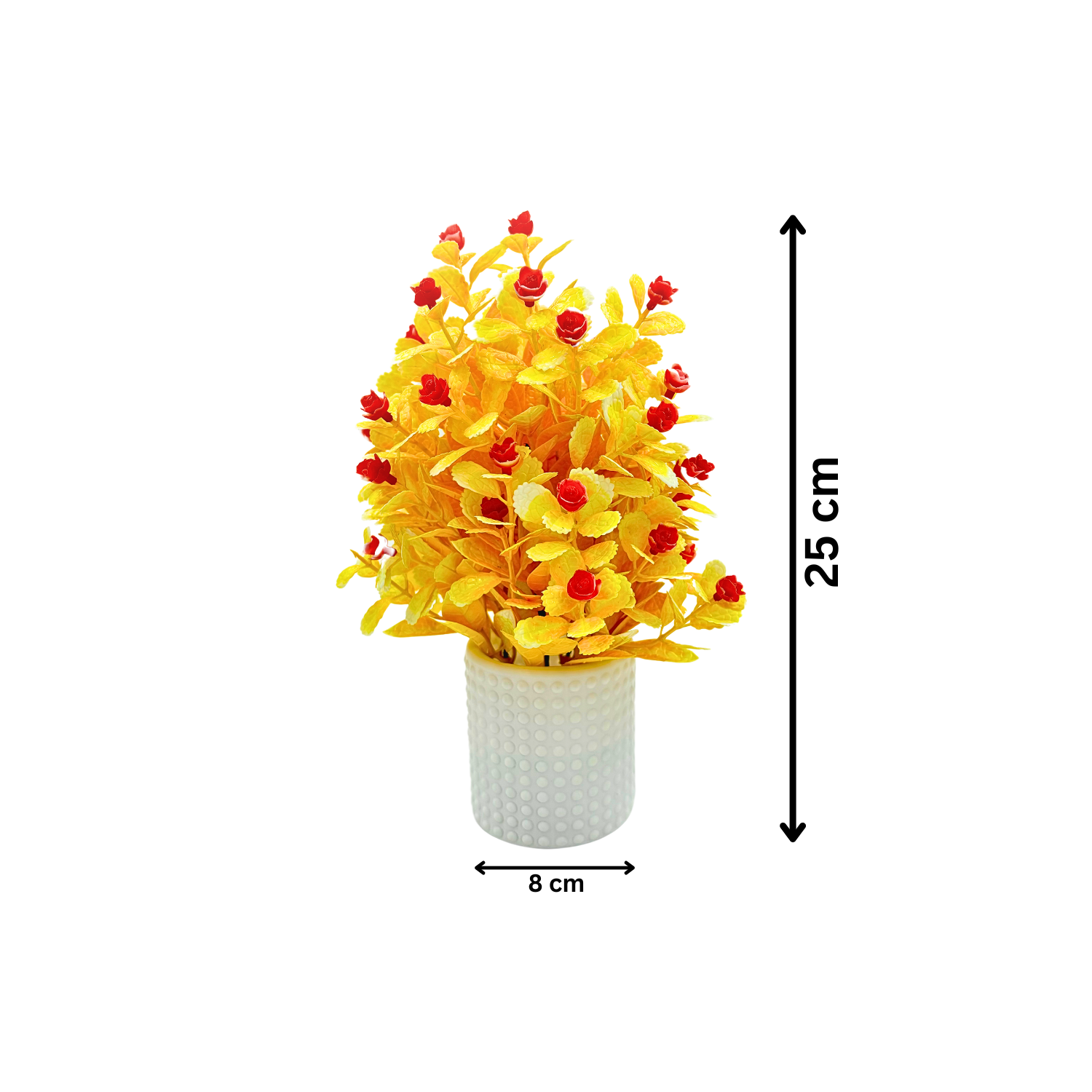 Artificial Plants with Pot Showcase Decoration Plants Flowers | Fake Plant | Artificial Plants for Home Decor Office Gifting Plants Decorative Potted Plants (RV-AP7)