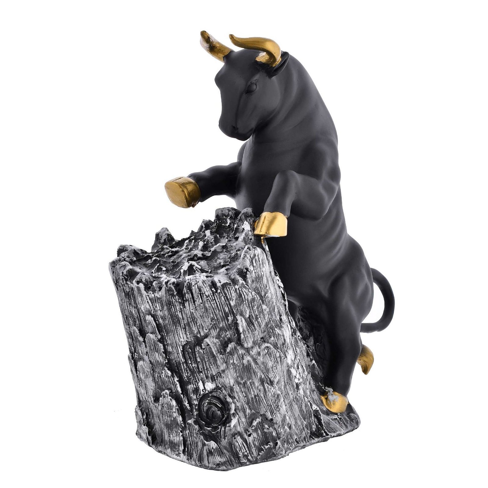 Antique Geometric Statue Bull Sculpture