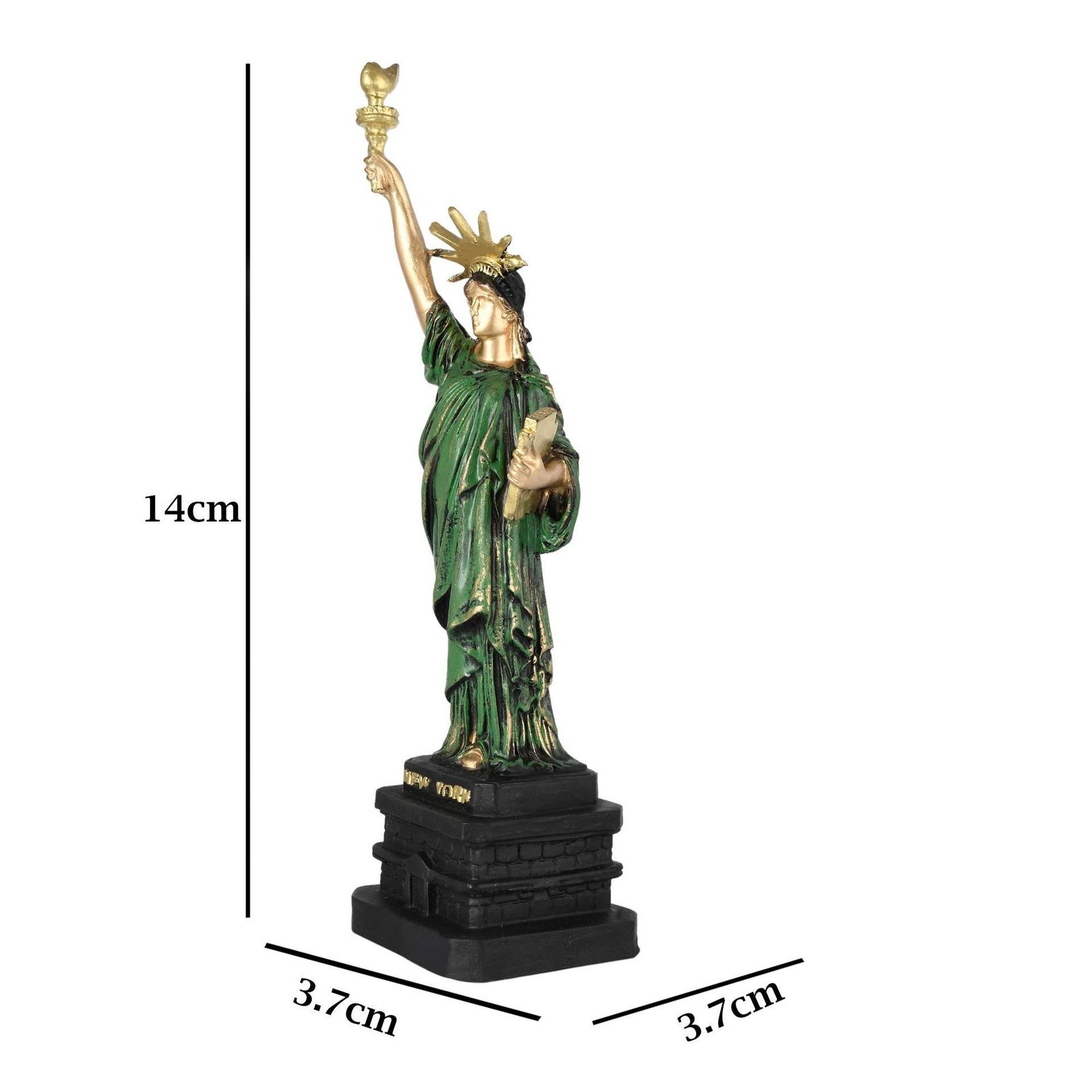 Art&Craft Statue of Liberty showpiece view 2