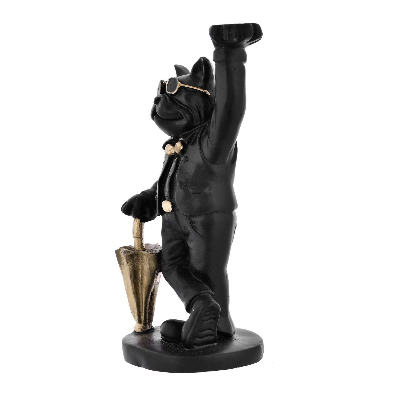 Black Bull Dog Sculpture