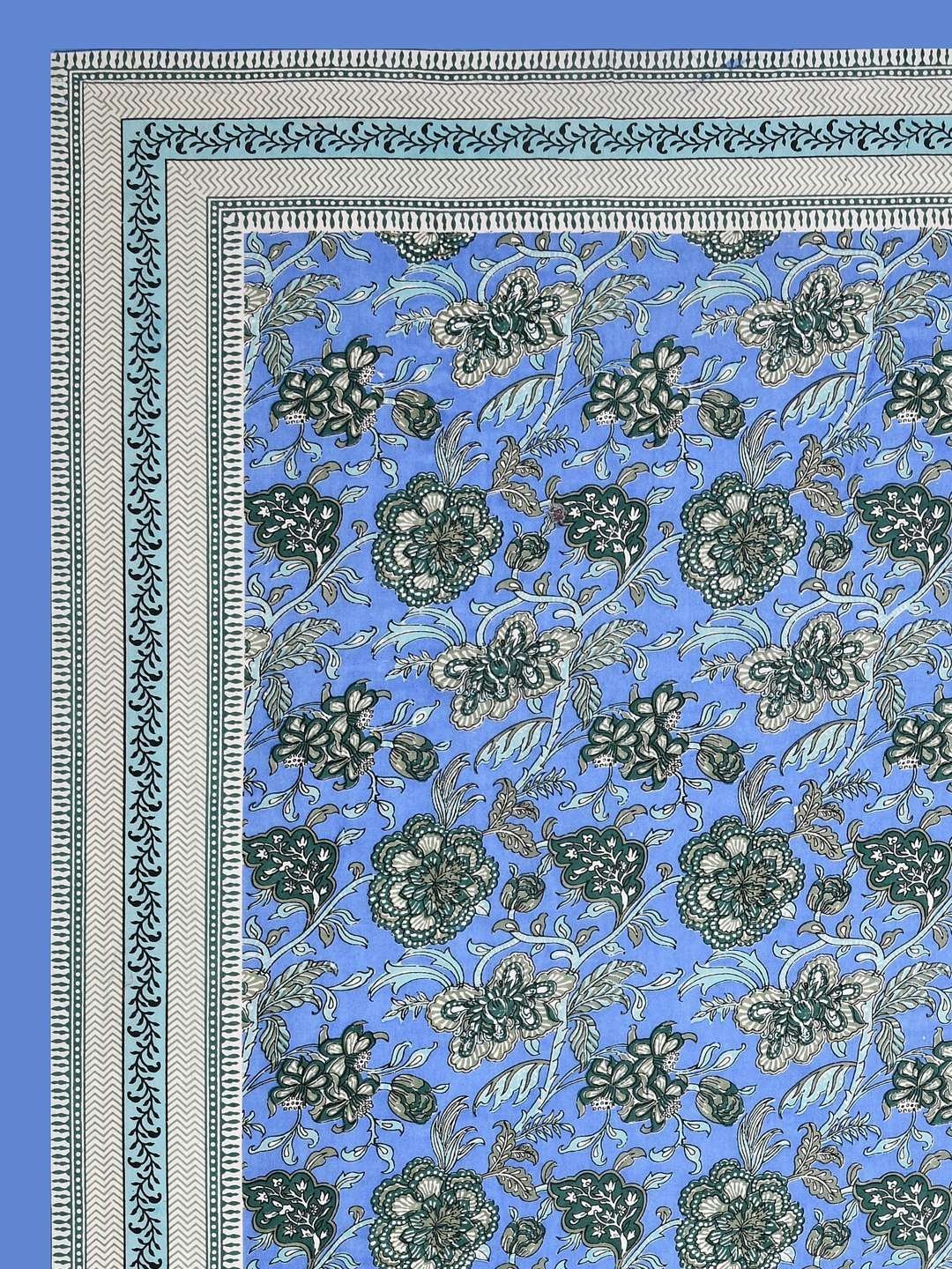 100% Pure Cotton Traditional  Printed Bedsheet for Double Bed King Size Bedsheet with 2 Pillow Covers