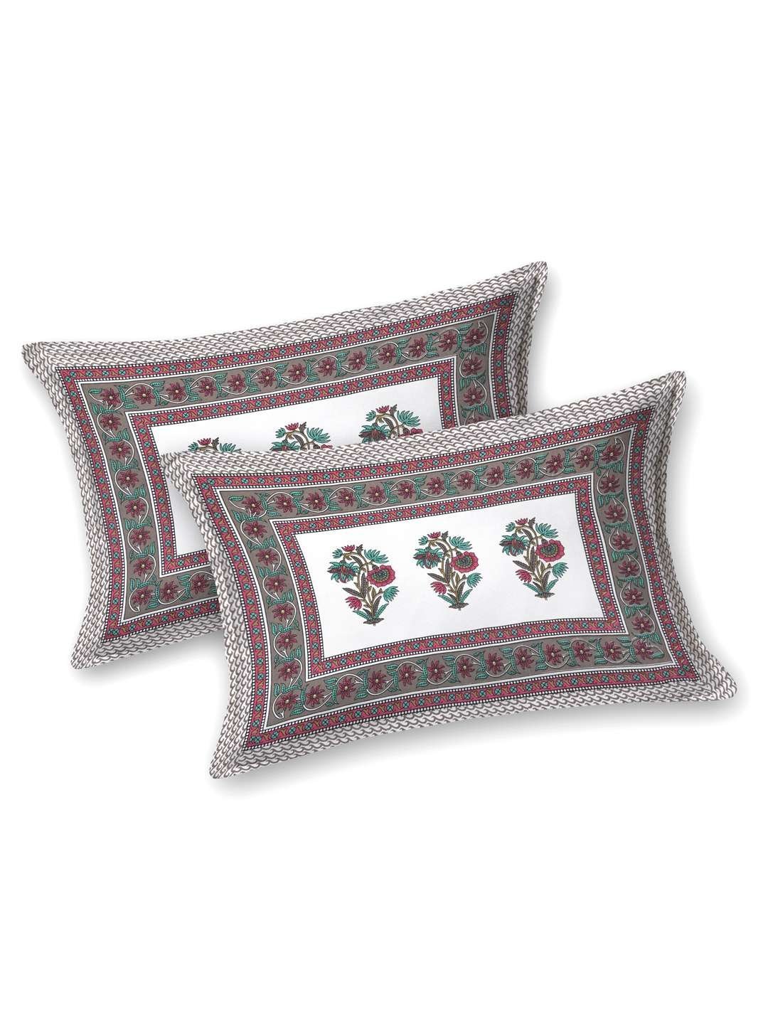 100% Pure Cotton Traditional  Printed Bedsheet for Double Bed King Size Bedsheet with 2 Pillow Covers