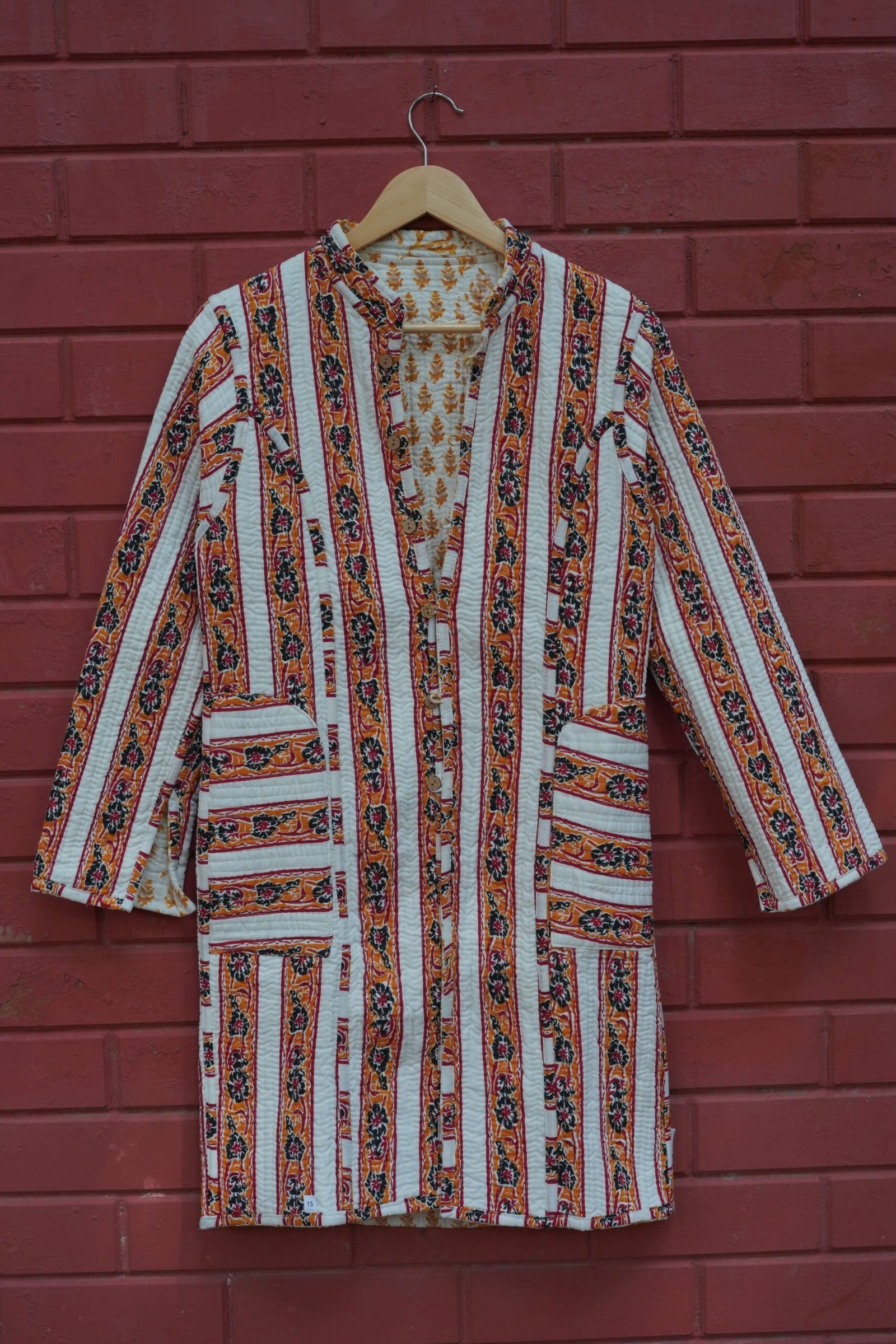 Womens Multti Color Velvet Embroidered Jacket with Floral Design view 2