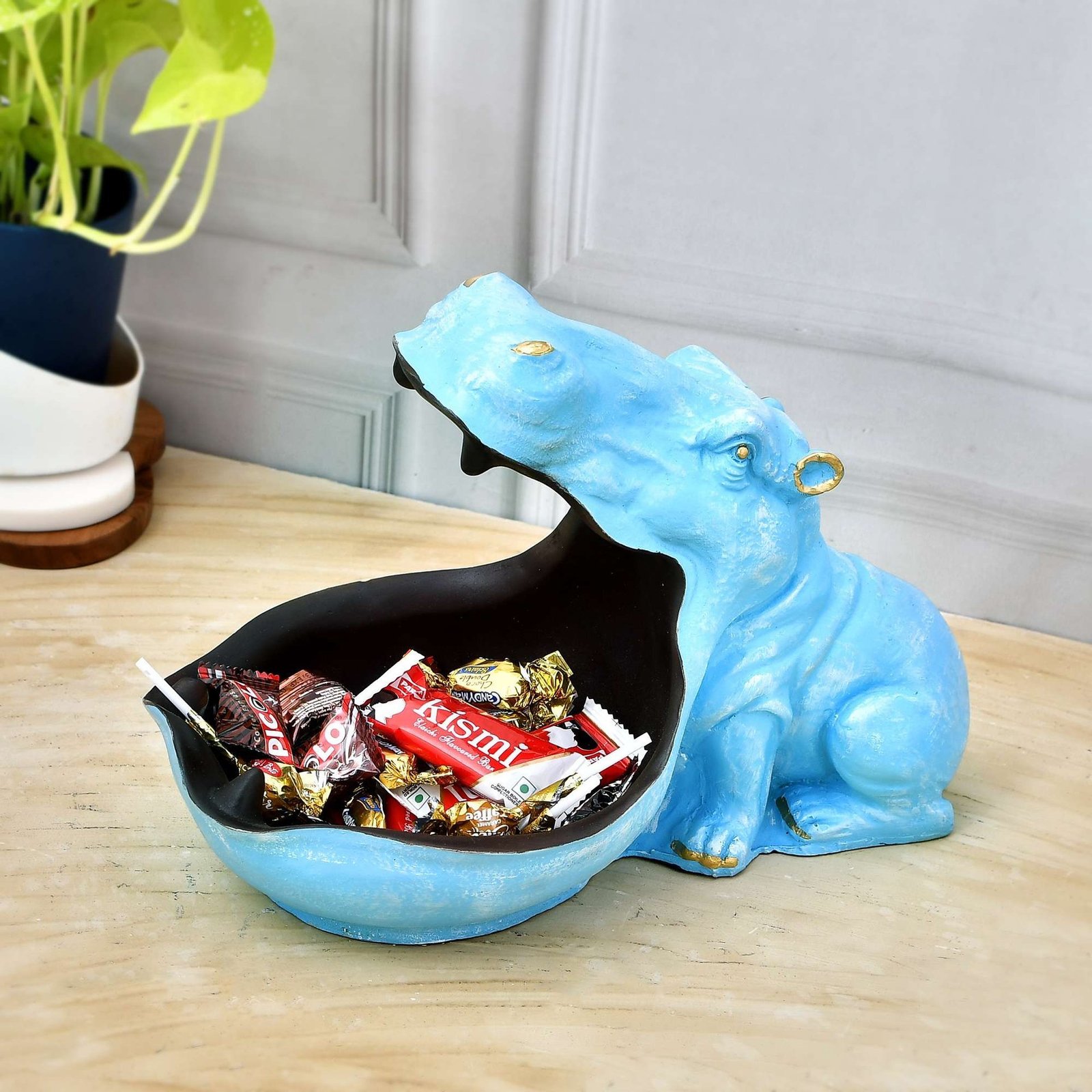 Big Mouth Hippopotamus Showpiece
