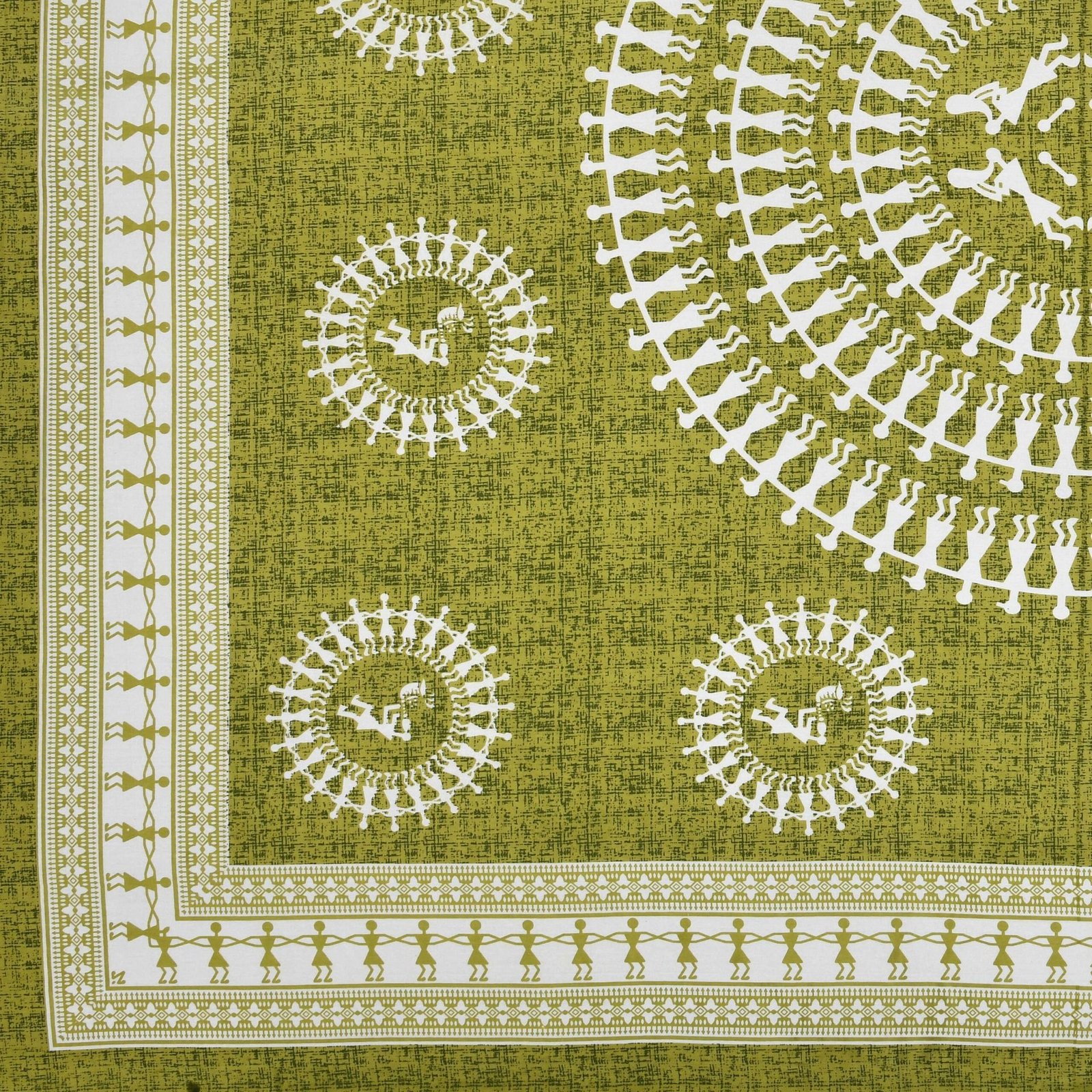 Jaipuri Cotton Printed Double Bedsheet With Two Pillow Covers