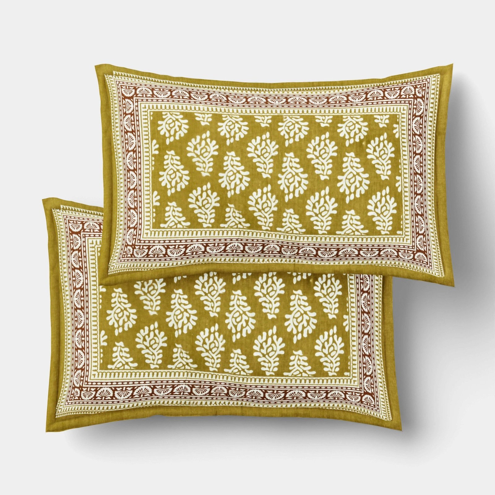 Jaipuri Cotton Printed Double Bedsheet With Two Pillow Covers