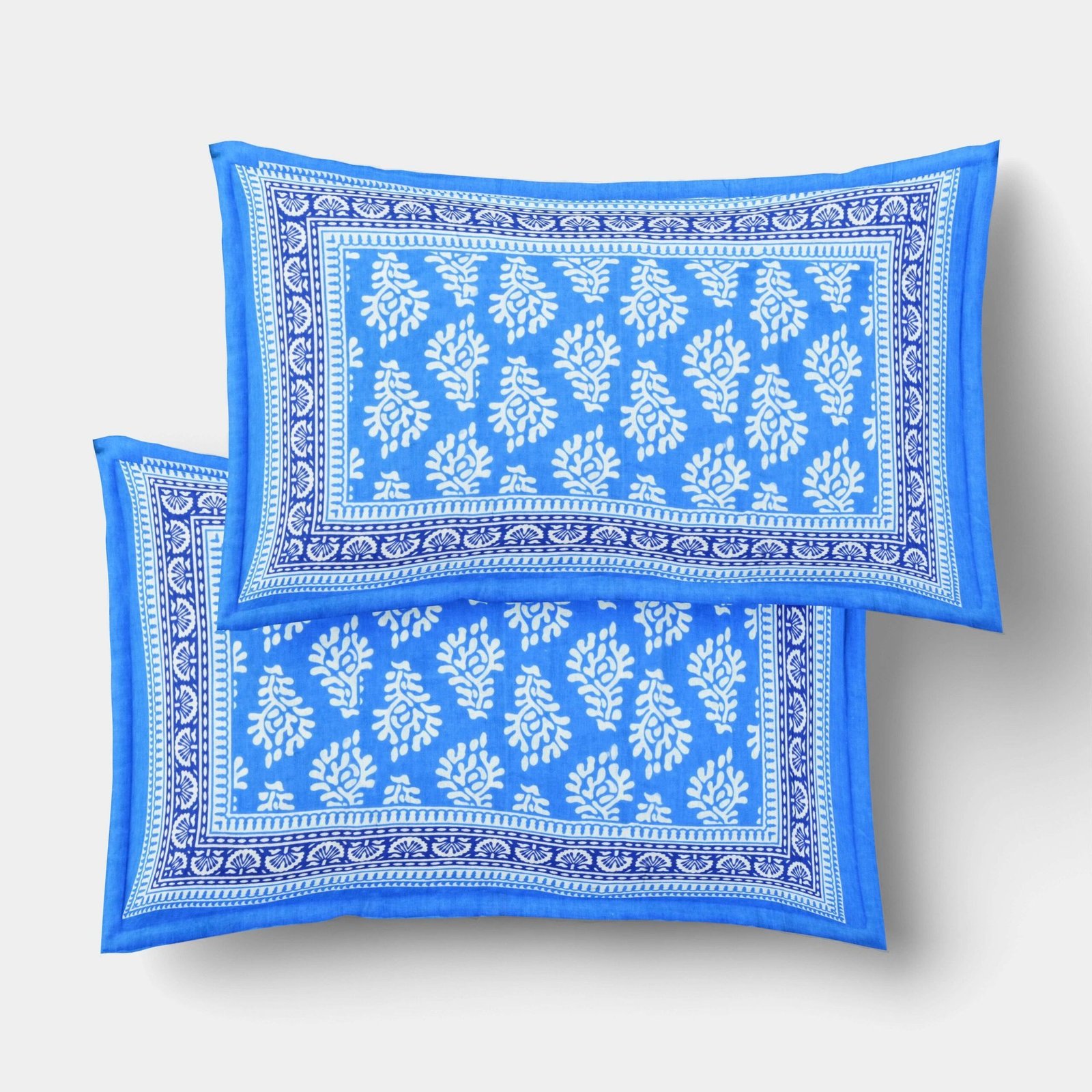 Jaipuri Cotton Printed Double Bedsheet With Two Pillow Covers