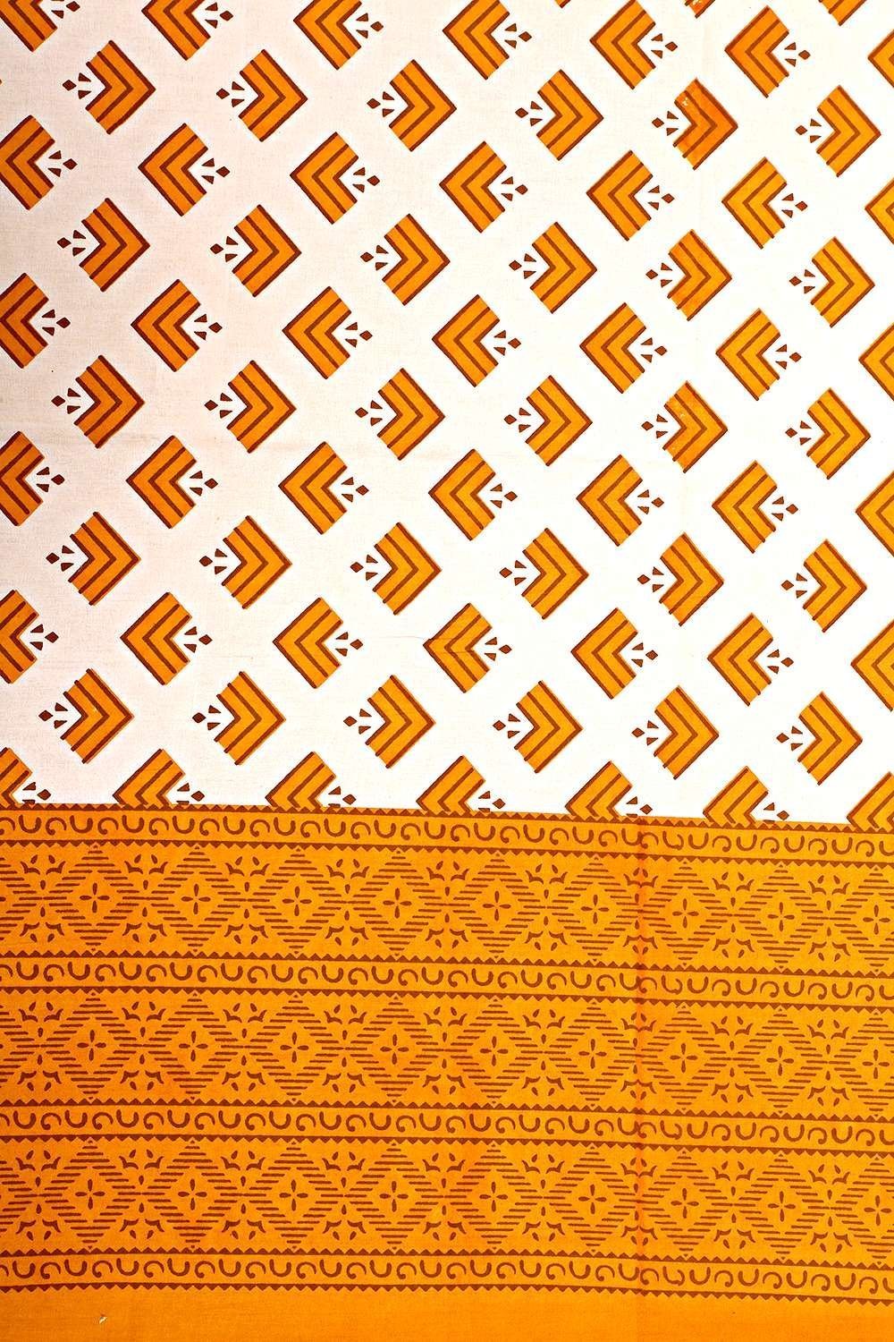 Jaipuri Cotton Printed Double Bedsheet With Two Pillow Covers
