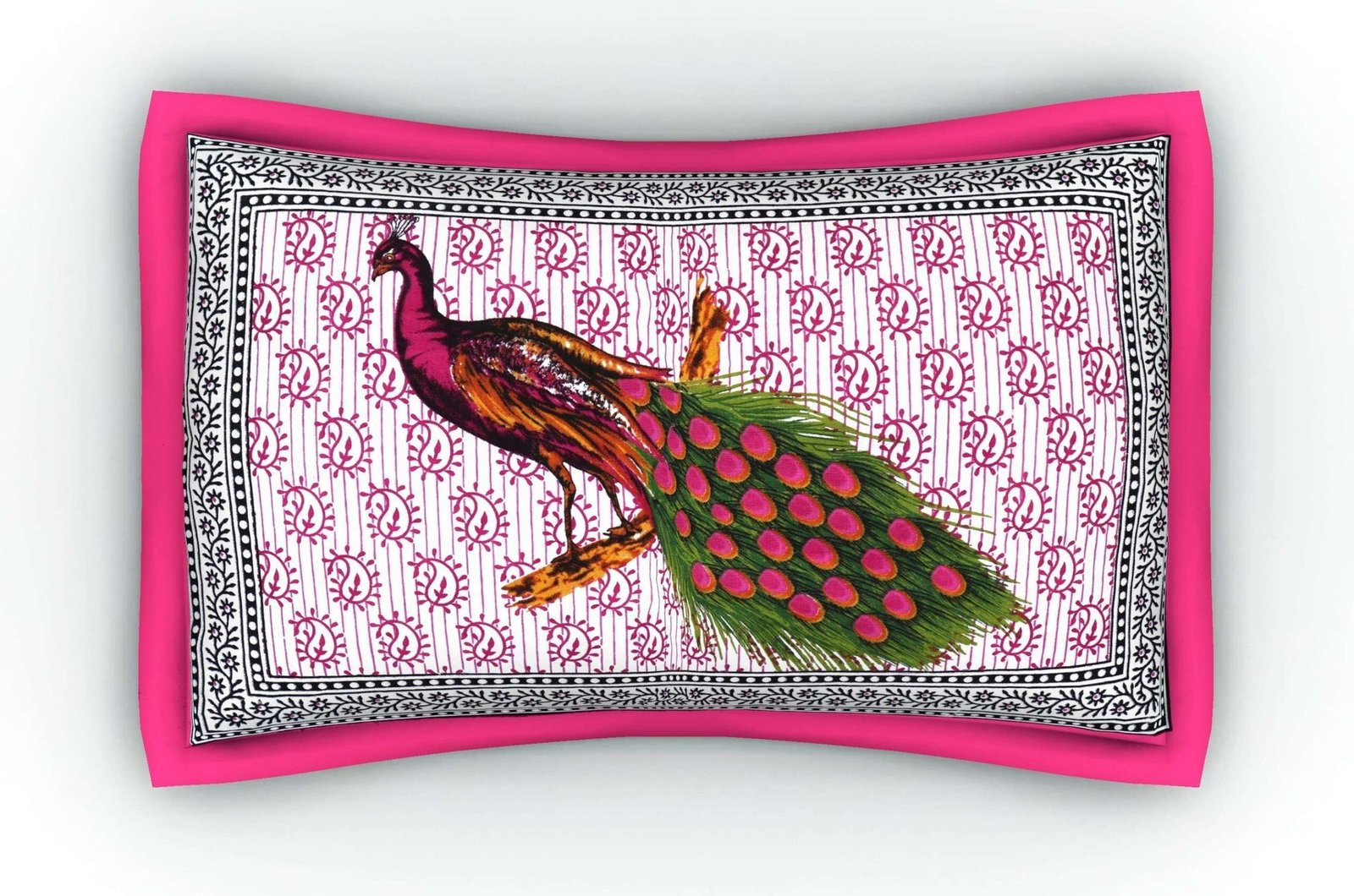 Jaipuri Cotton Printed Double Bedsheet With Two Pillow Covers