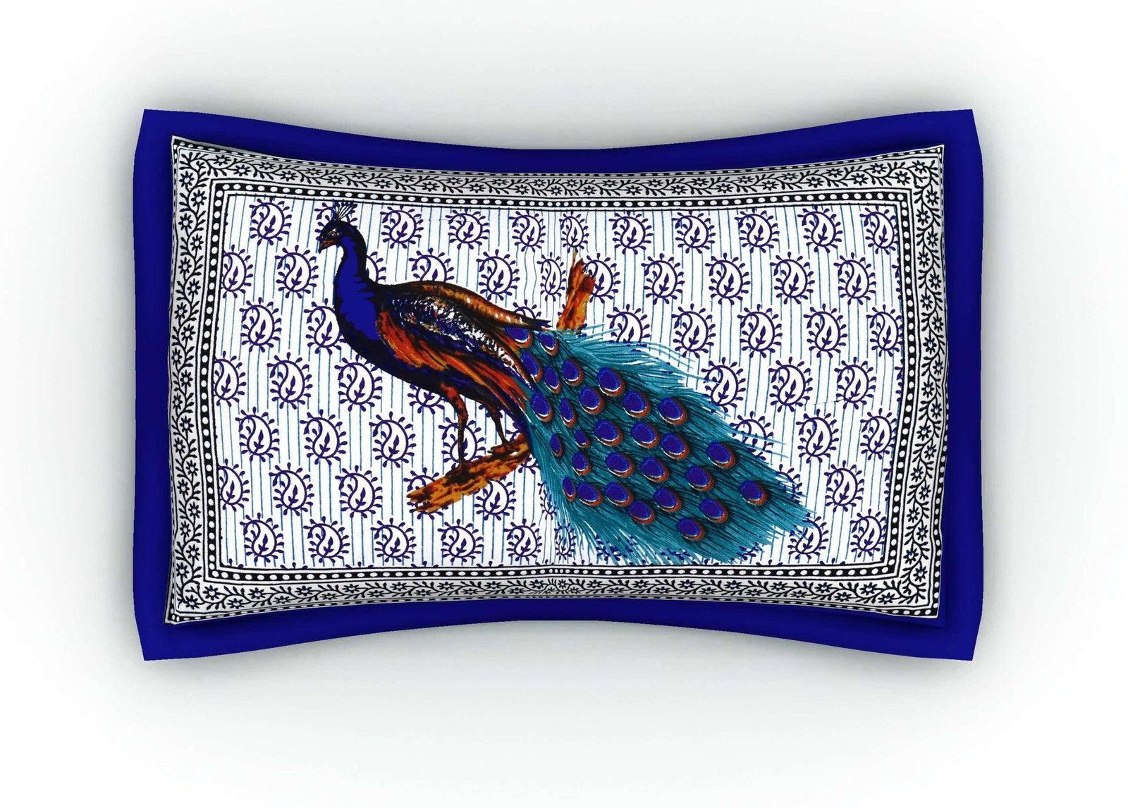 Jaipuri Cotton Printed Double Bedsheet With Two Pillow Covers