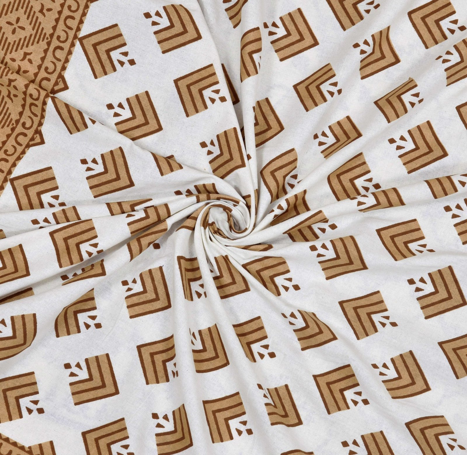 Jaipuri Cotton Printed Double Bedsheet With Two Pillow Covers