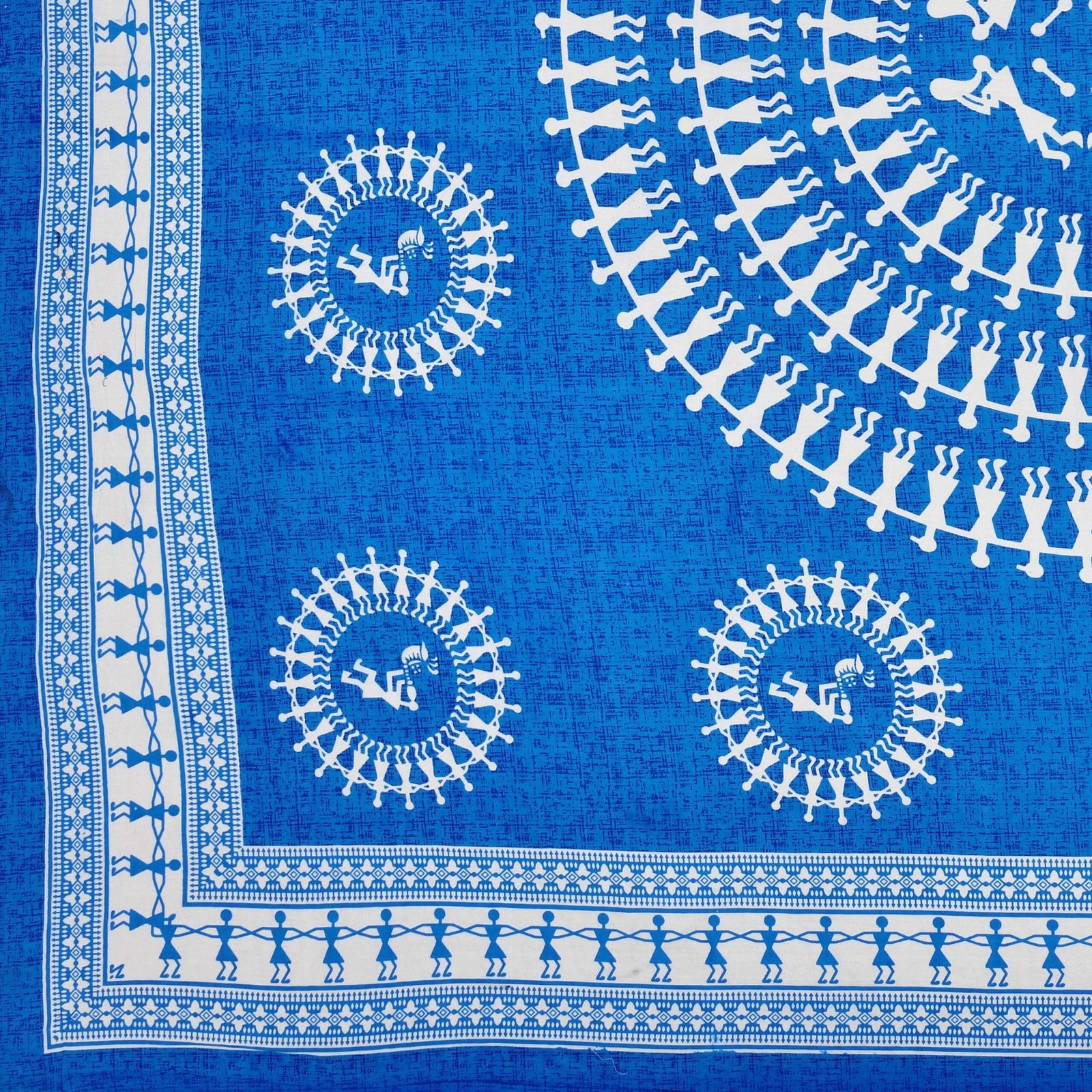 Jaipuri Cotton Printed Double Bedsheet With Two Pillow Covers