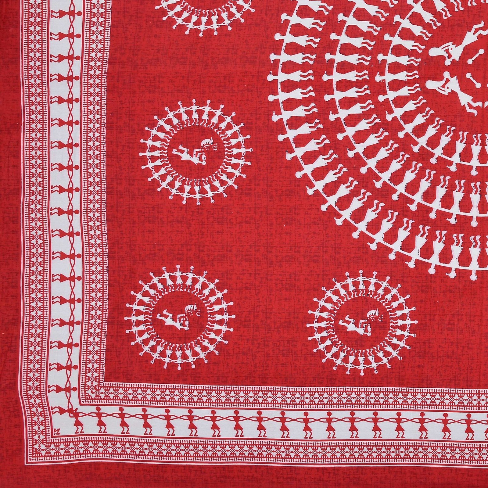 Jaipuri Cotton Printed Double Bedsheet With Two Pillow Covers