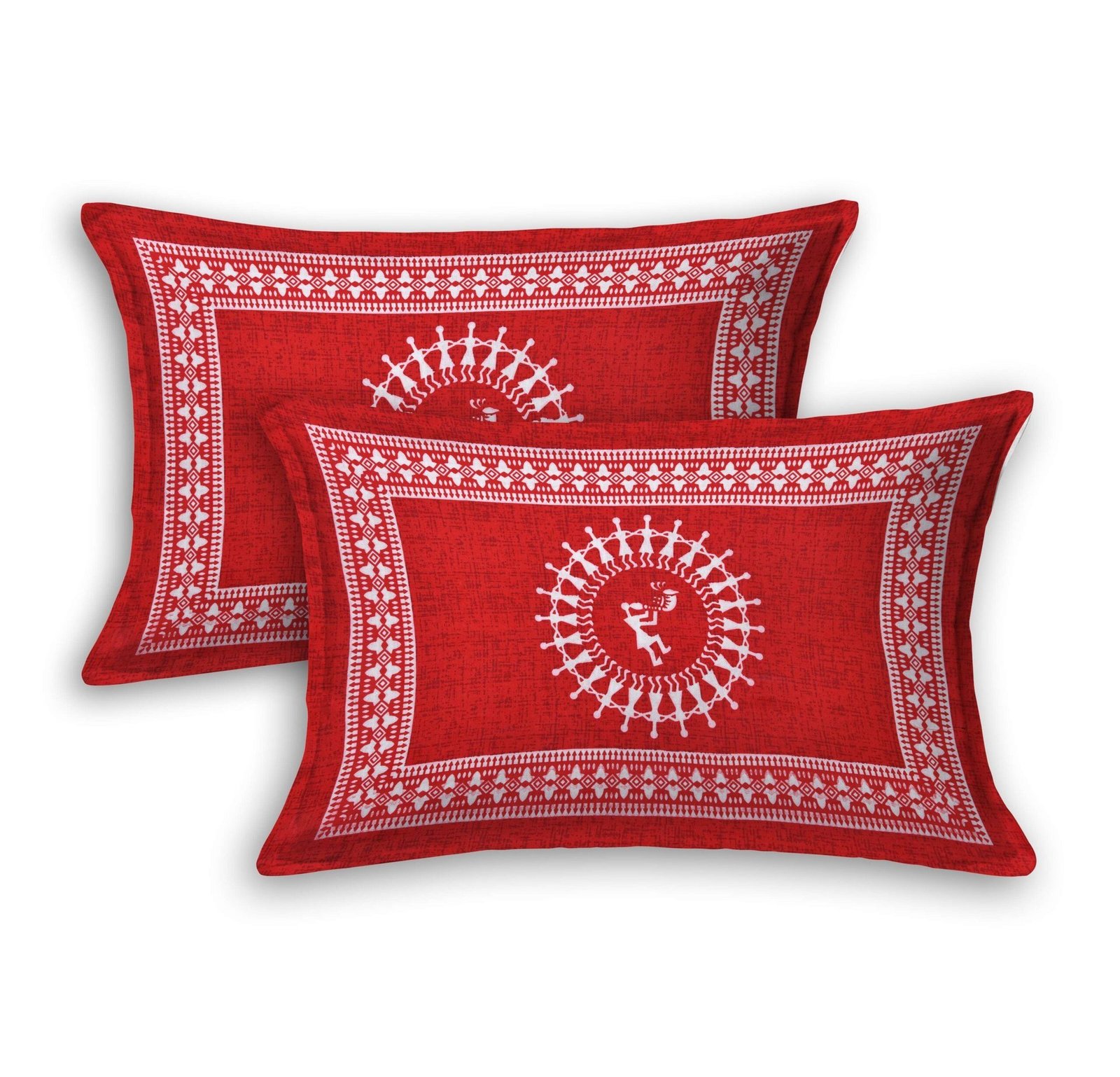 Jaipuri Cotton Printed Double Bedsheet With Two Pillow Covers