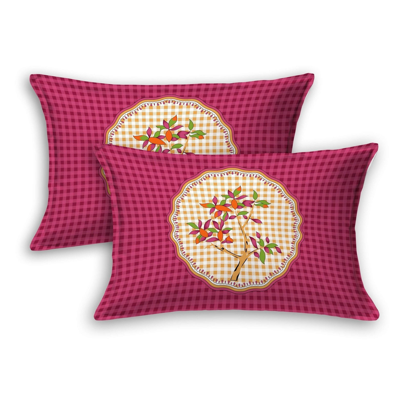 Jaipuri-Stylish Bedsheet Set With A Traditional Ethnic Printed.