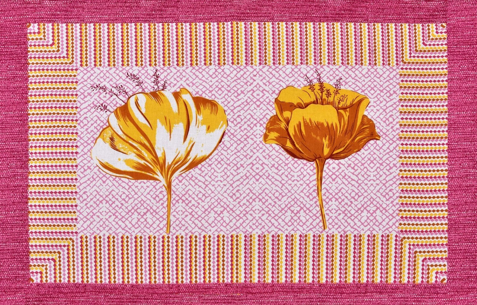 Rajasthani Jaipuri-Stylish Floral Printed Cotton Double Bedsheet With Two Matching Pillow Covers.