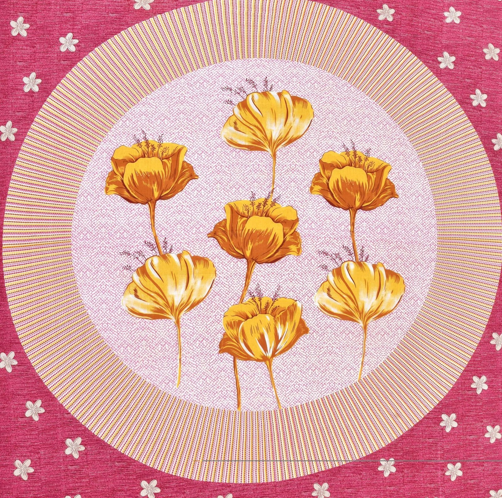 Rajasthani Jaipuri-Stylish Floral Printed Cotton Double Bedsheet With Two Matching Pillow Covers.