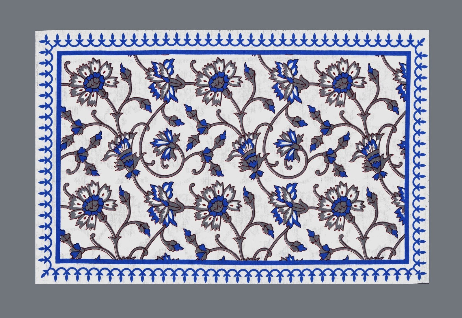 Rajasthani Jaipuri-Stylish Printed Cotton Double Bedsheet With Two Matching Pillow Covers.