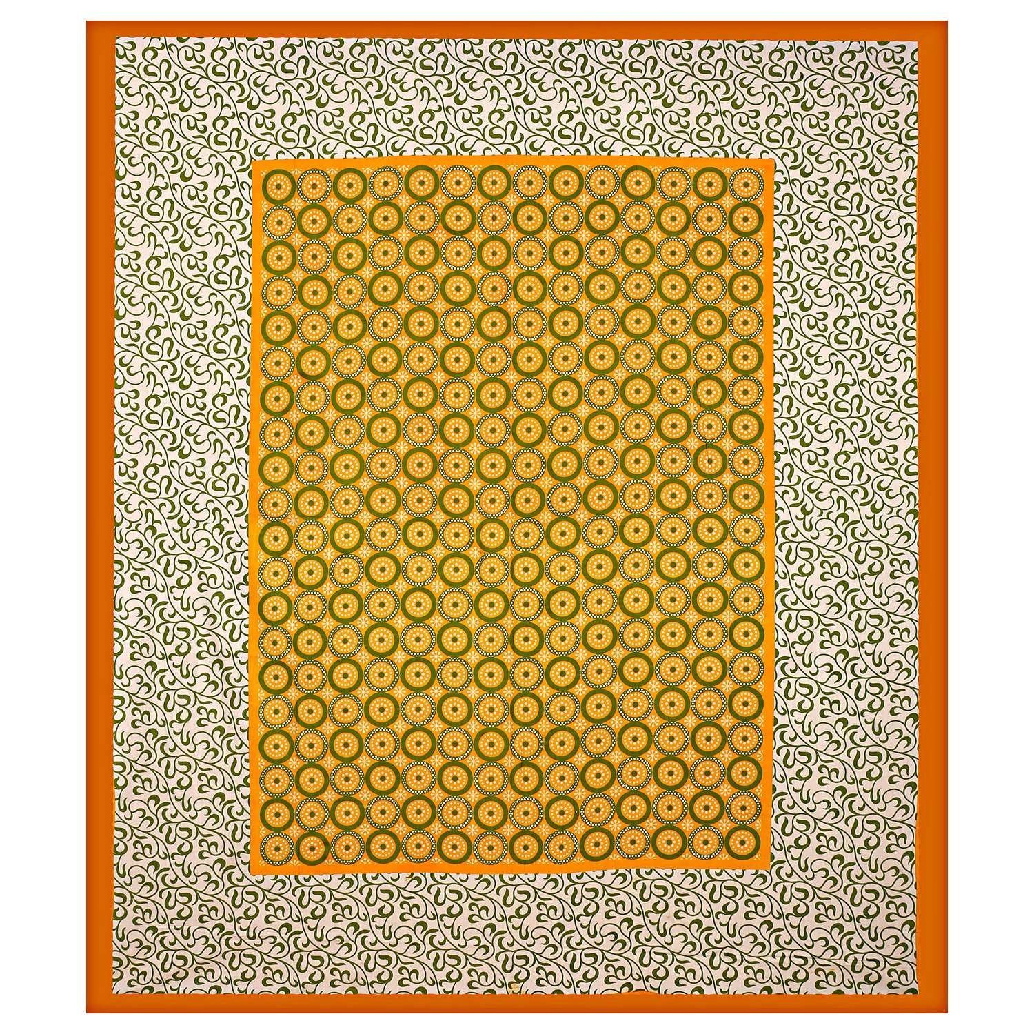 Rajasthani Jaipuri Traditional Double Bed Bedsheet with two pillow covers