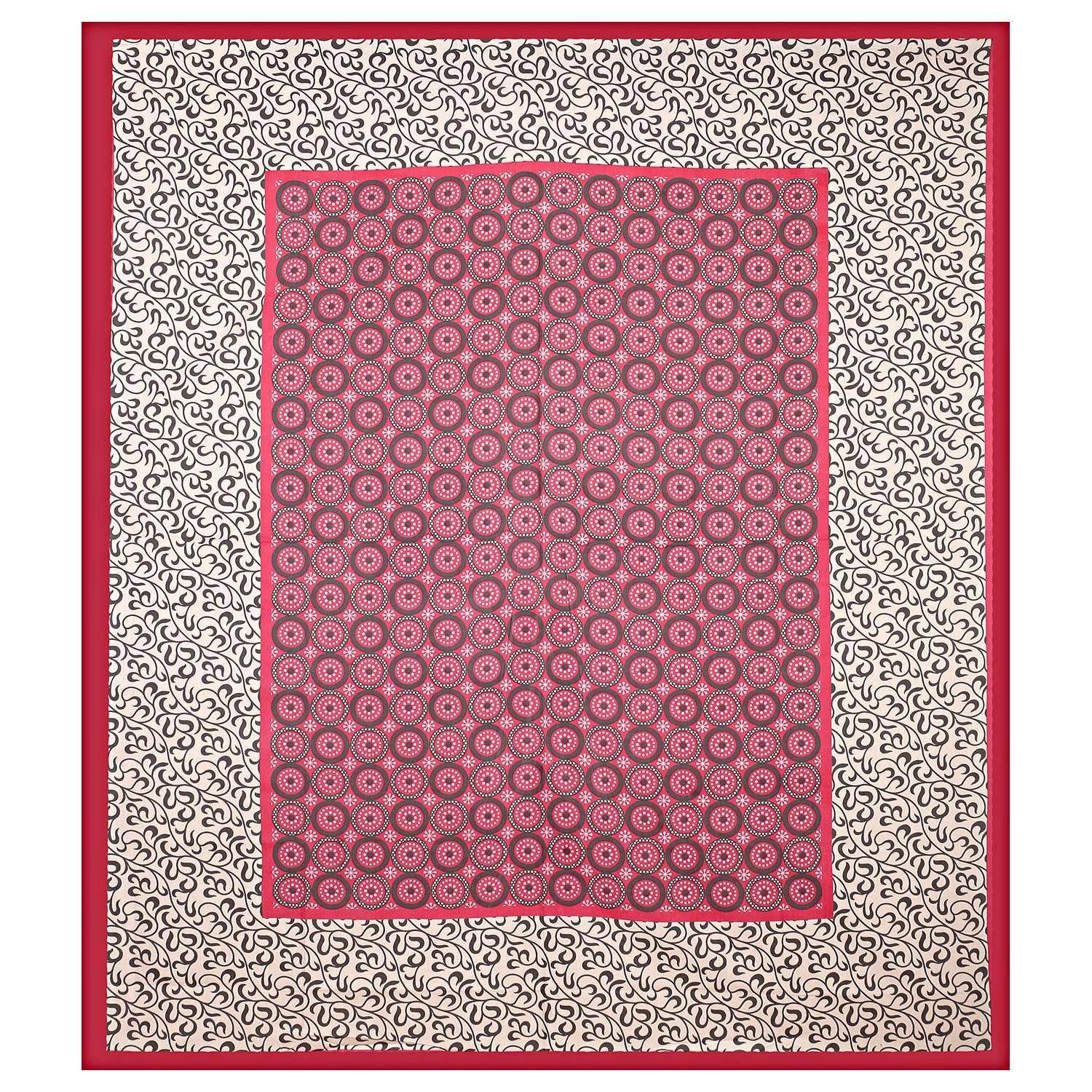 Rajasthani Jaipuri Traditional Double Bed Bedsheet with two pillow covers