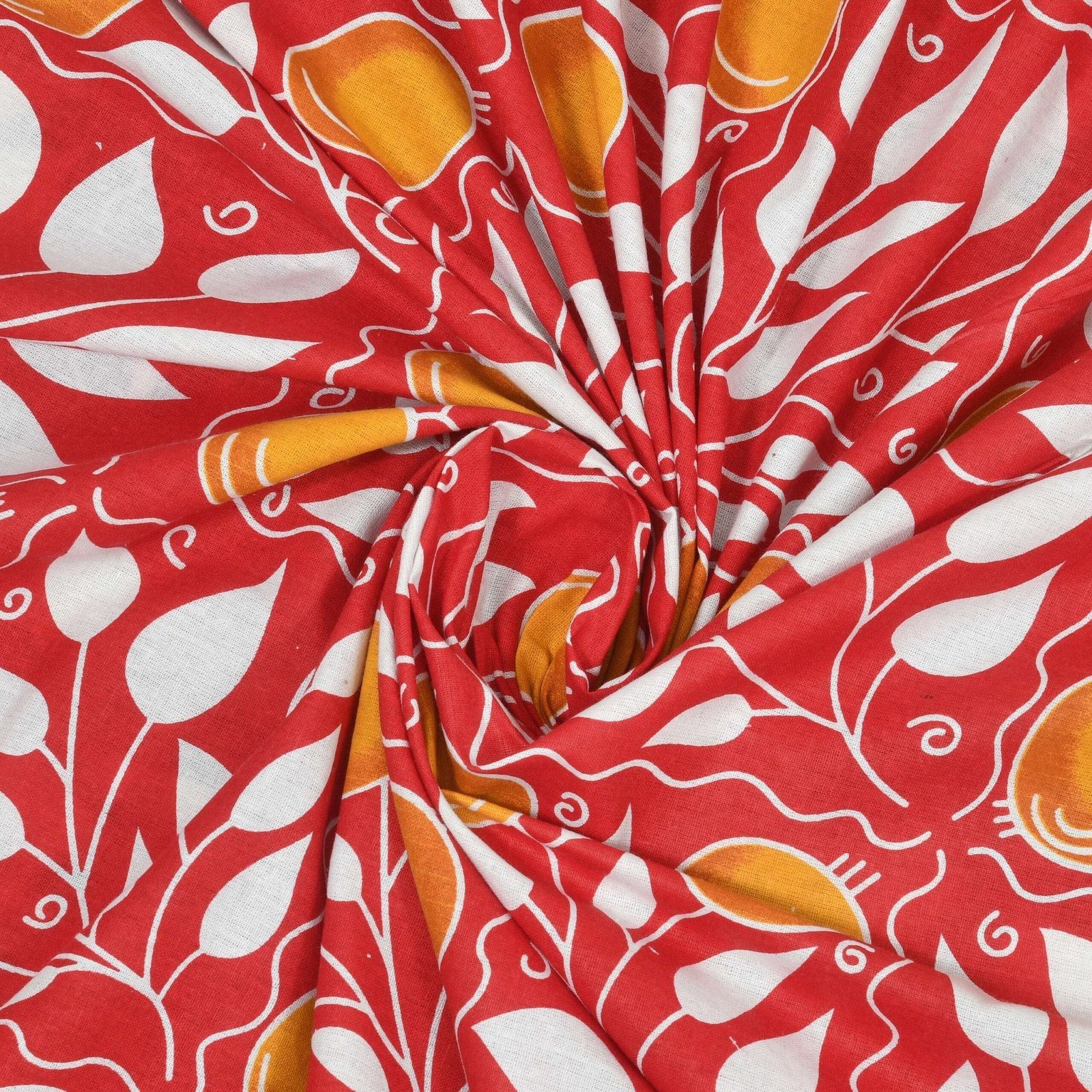 Rajasthani Traditionally Printed Cotton Doublebed Bedsheet With Pack of 2 Pillow Covers