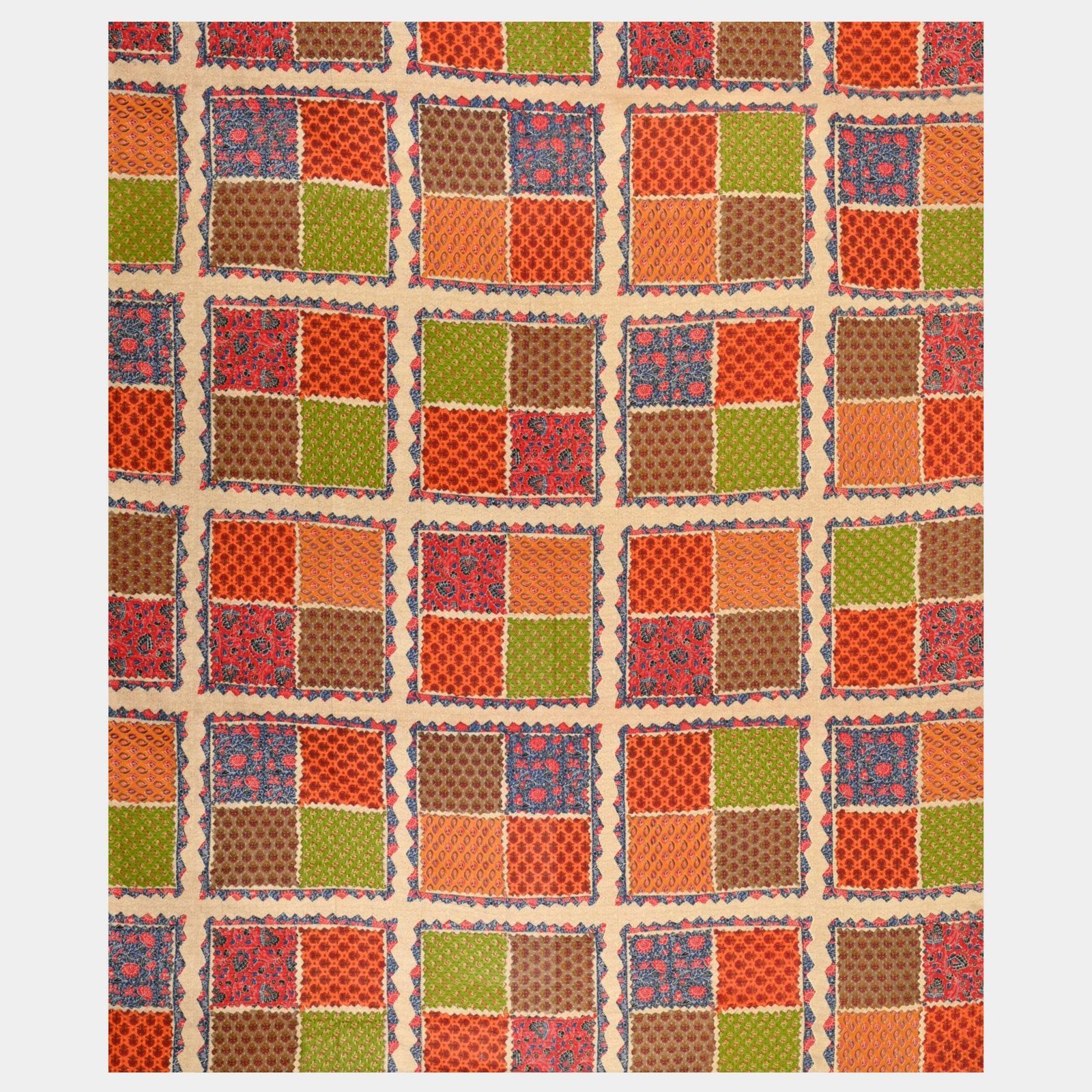 Rajasthani Traditionally Printed Cotton Doublebed Bedsheet With Pack of 2 Pillow Covers
