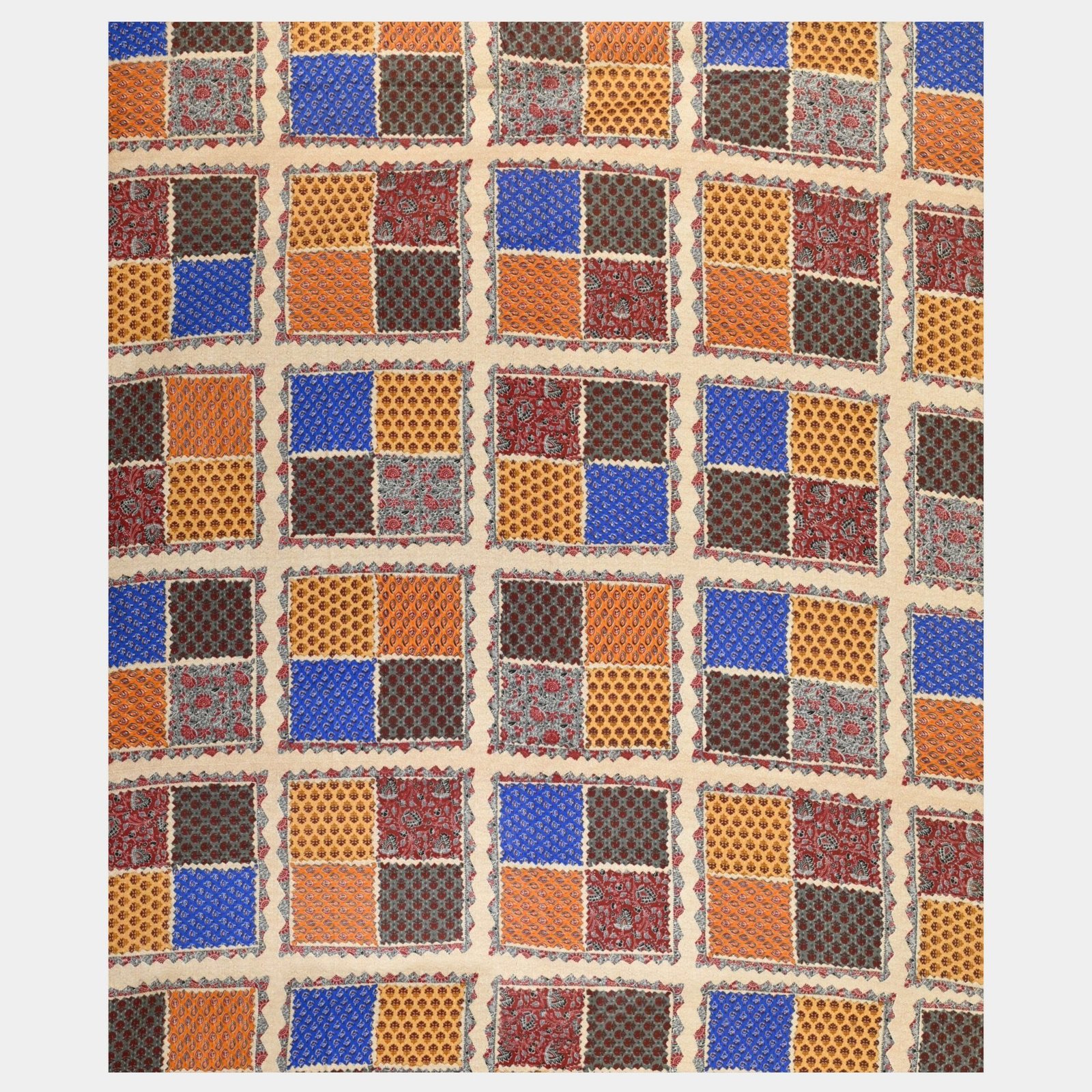 Rajasthani Traditionally Printed Cotton Doublebed Bedsheet With Pack of 2 Pillow Covers