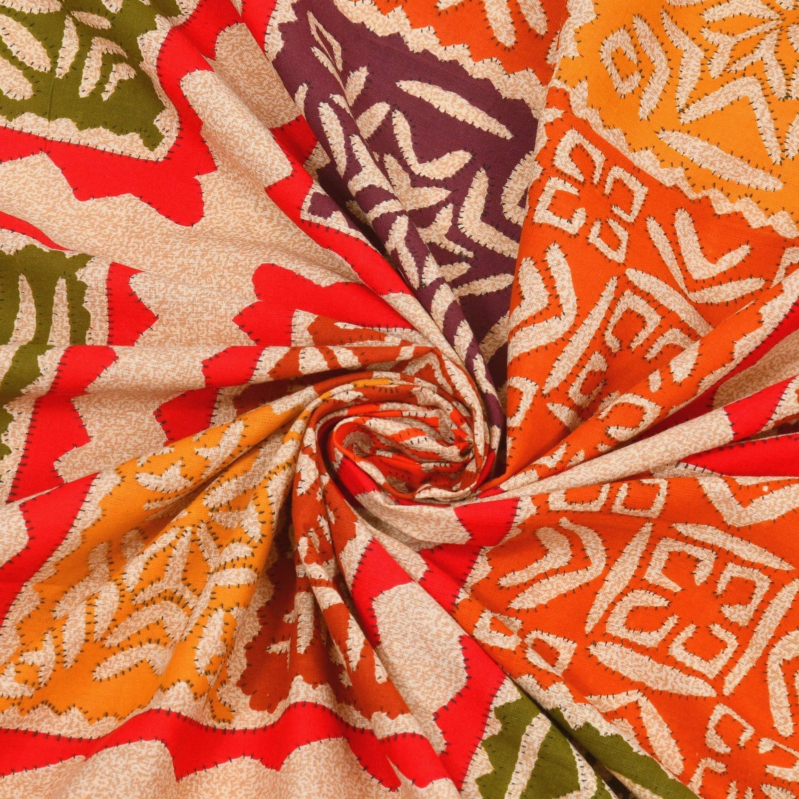 Rajasthani Traditionally Printed Cotton Doublebed Bedsheet With Pack of 2 Pillow Covers