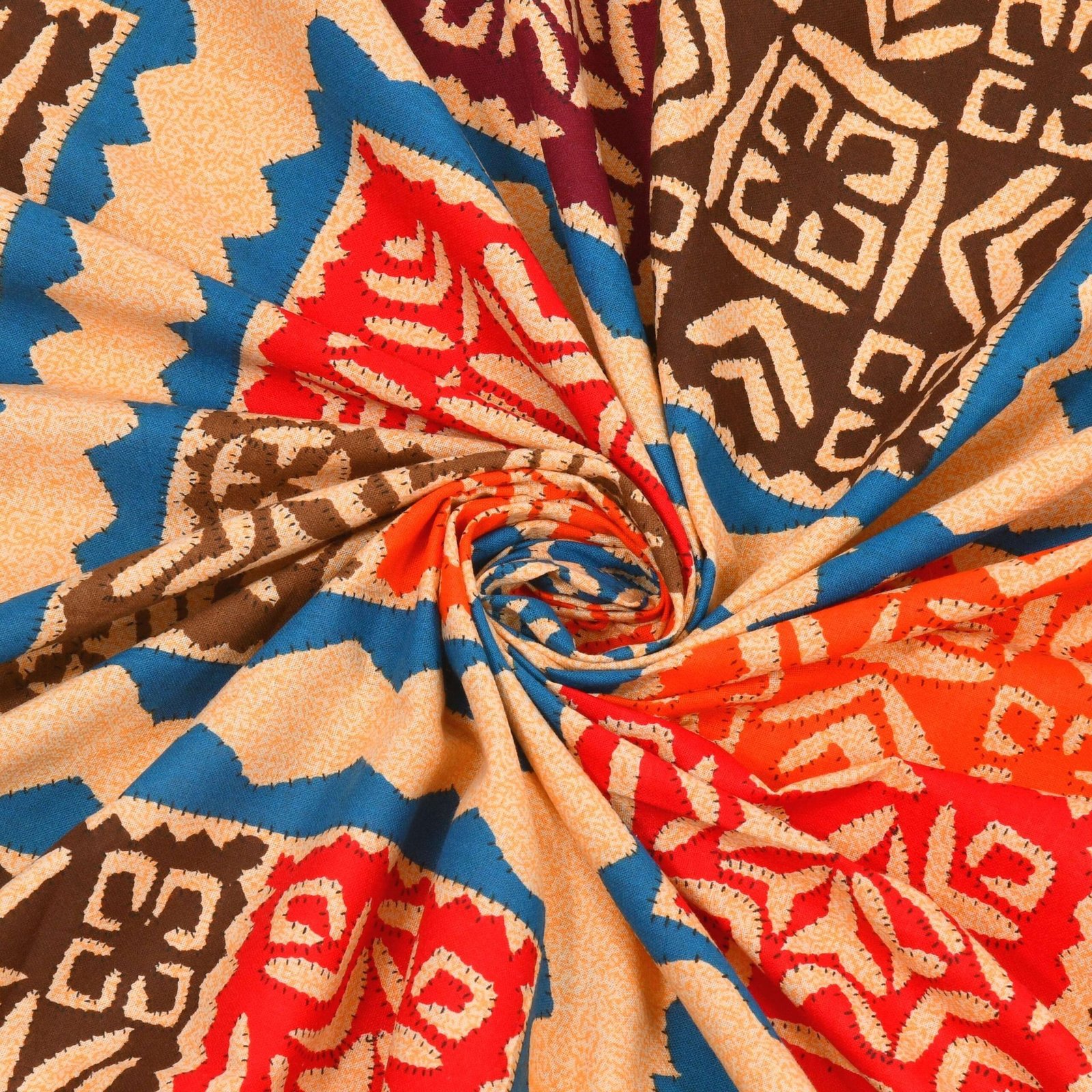 Rajasthani Traditionally Printed Cotton Doublebed Bedsheet With Pack of 2 Pillow Covers