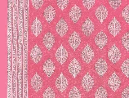 Rajasthani Traditionally Printed Cotton Doublebed Bedsheet With Pack of 2 Pillow Covers