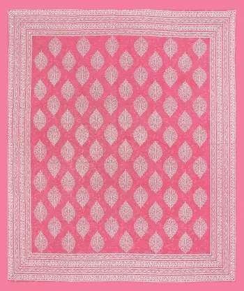 Rajasthani Traditionally Printed Cotton Doublebed Bedsheet With Pack of 2 Pillow Covers