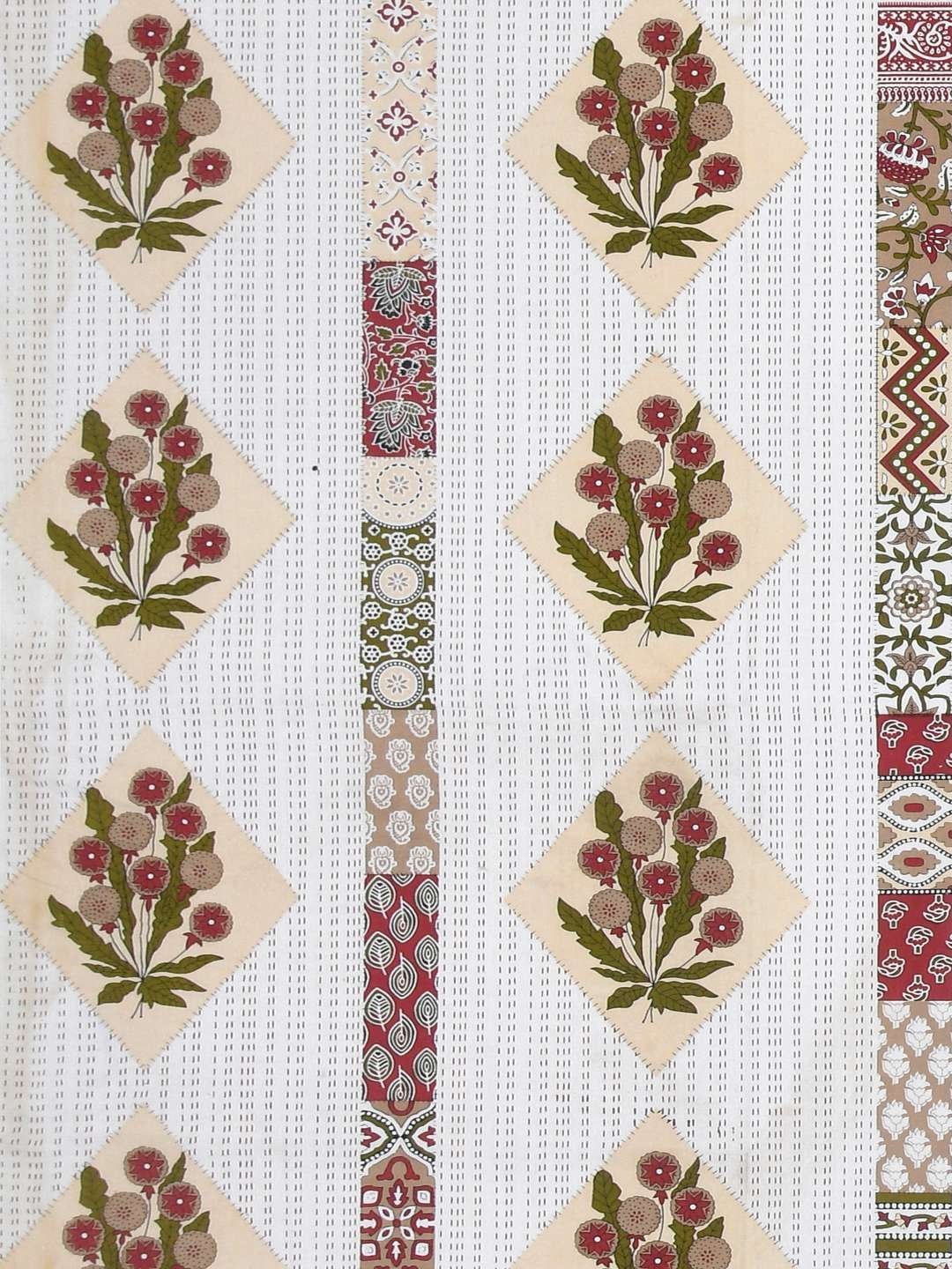 100% Pure Cotton Traditional  Printed Bedsheet for Double Bed King Size Bedsheet with 2 Pillow Covers