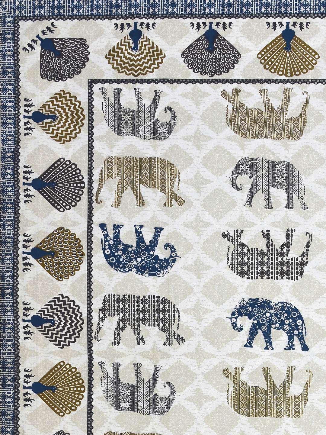 100% Pure Cotton Traditional  Printed Bedsheet for Double Bed King Size Bedsheet with 2 Pillow Covers