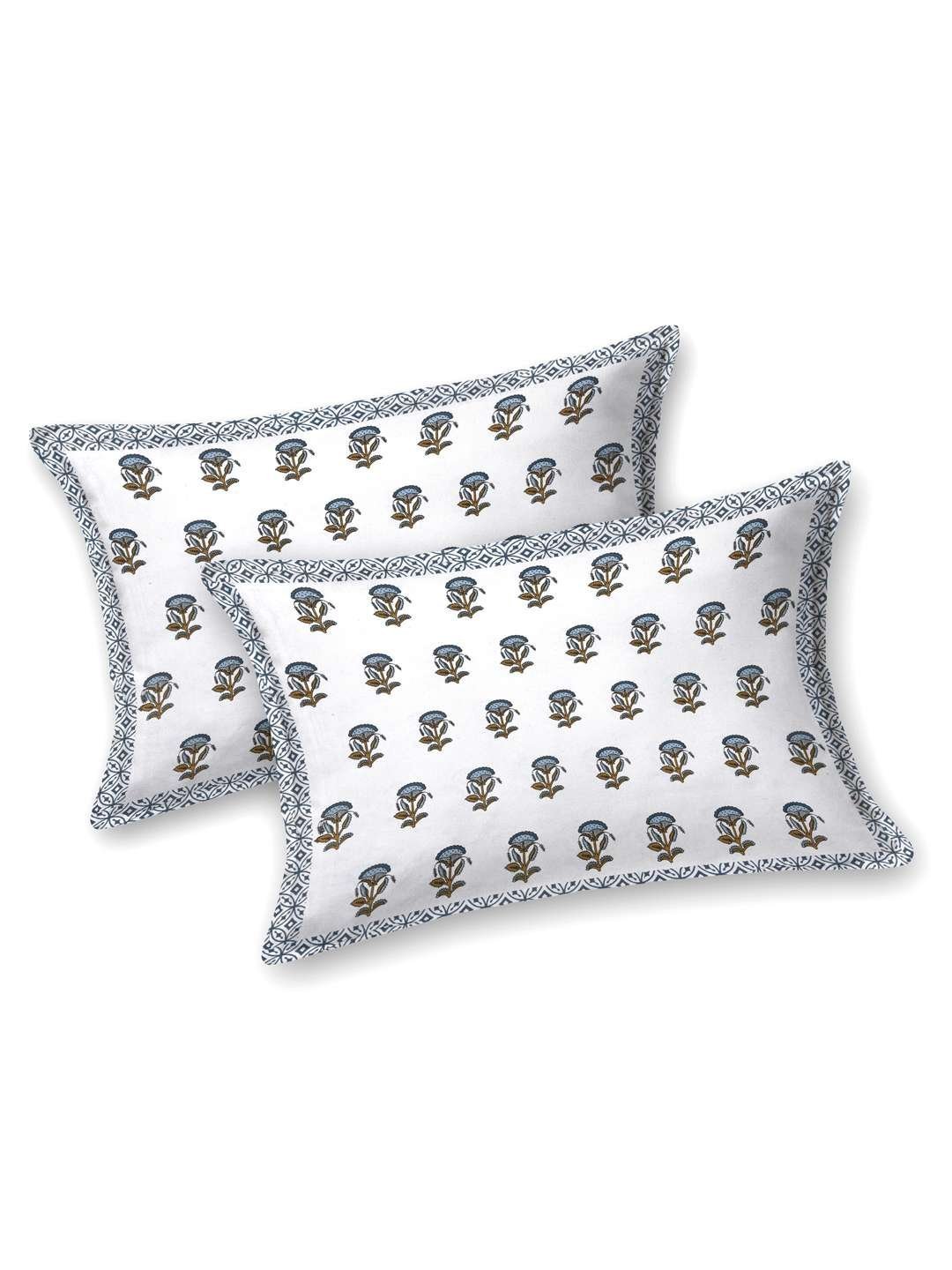 100% Pure Cotton Traditional  Printed Bedsheet for Double Bed King Size Bedsheet with 2 Pillow Covers