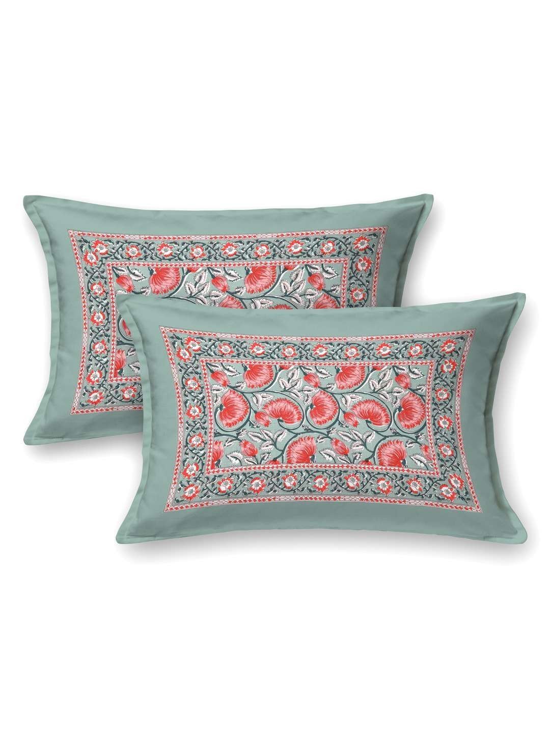 100% Pure Cotton Traditional  Printed Bedsheet for Double Bed King Size Bedsheet with 2 Pillow Covers