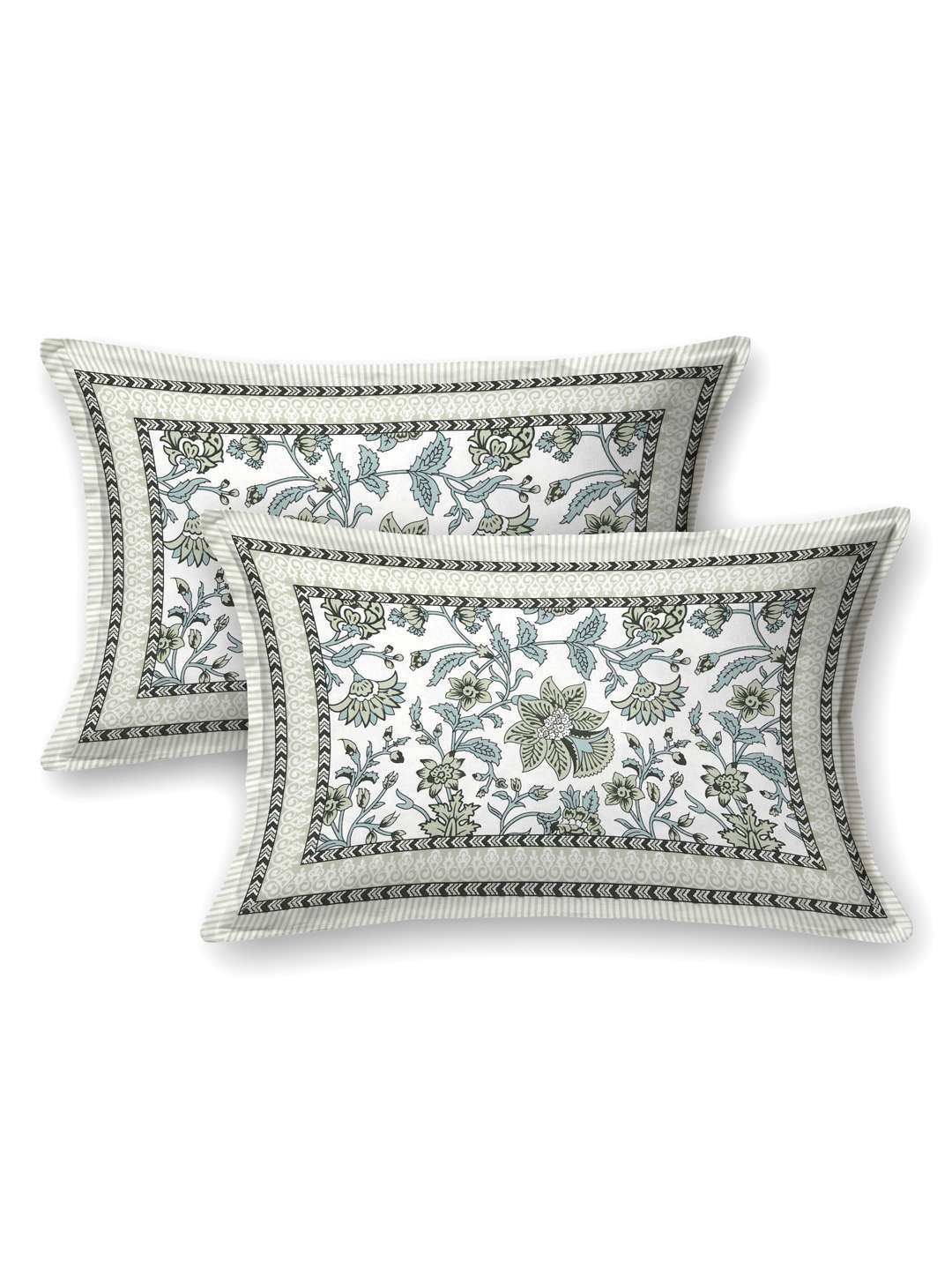 100% Pure Cotton Traditional  Printed Bedsheet for Double Bed King Size Bedsheet with 2 Pillow Covers