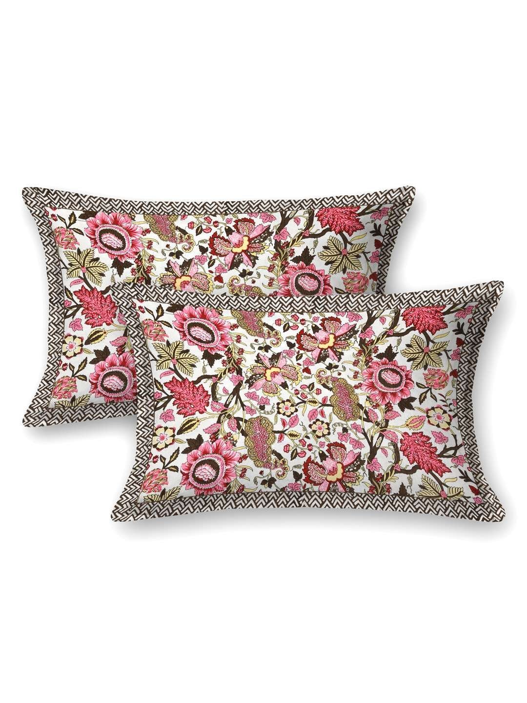 100% Pure Cotton Traditional  Printed Bedsheet for Double Bed King Size Bedsheet with 2 Pillow Covers