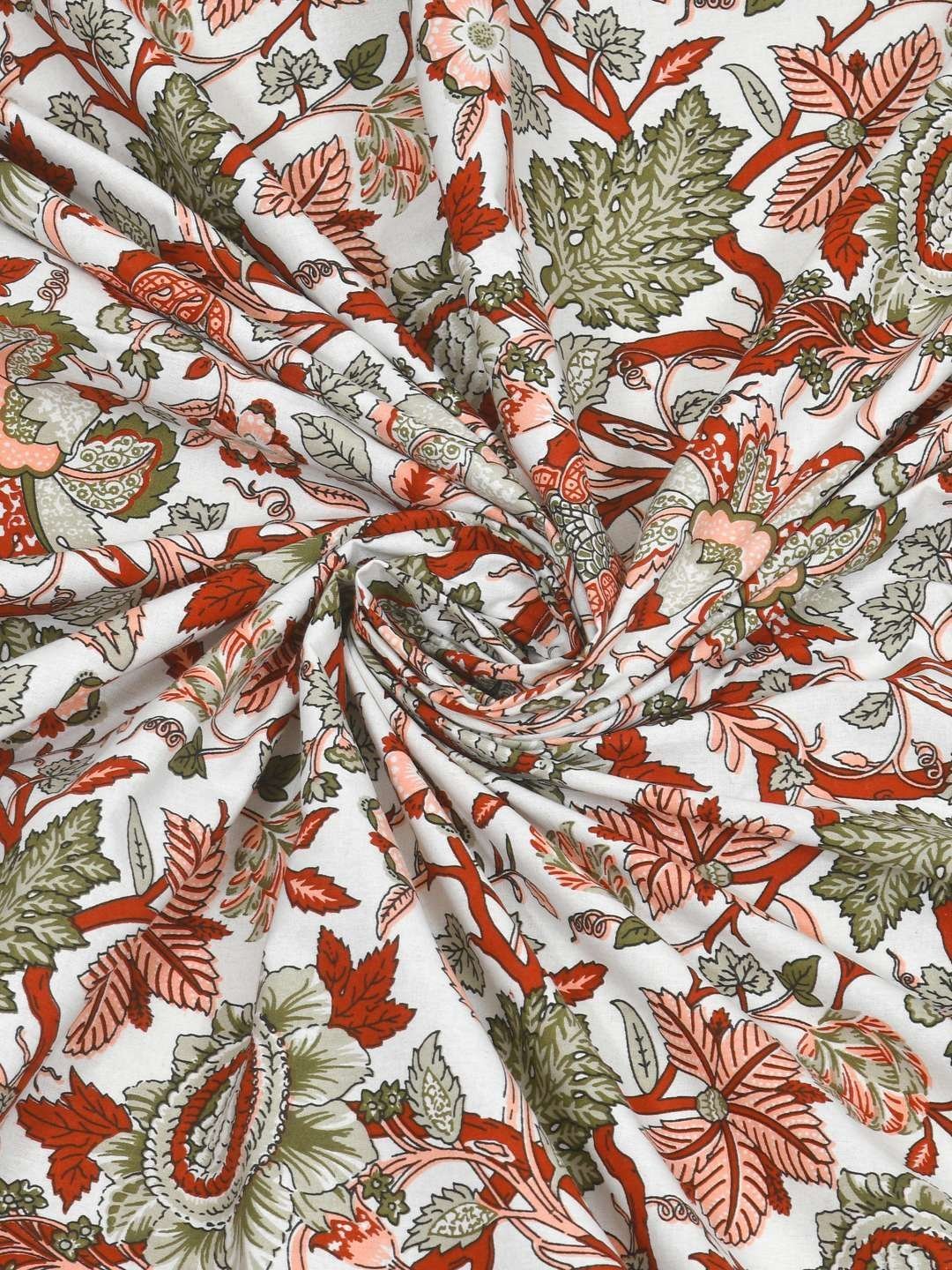 100% Pure Cotton Traditional  Printed Bedsheet for Double Bed King Size Bedsheet with 2 Pillow Covers