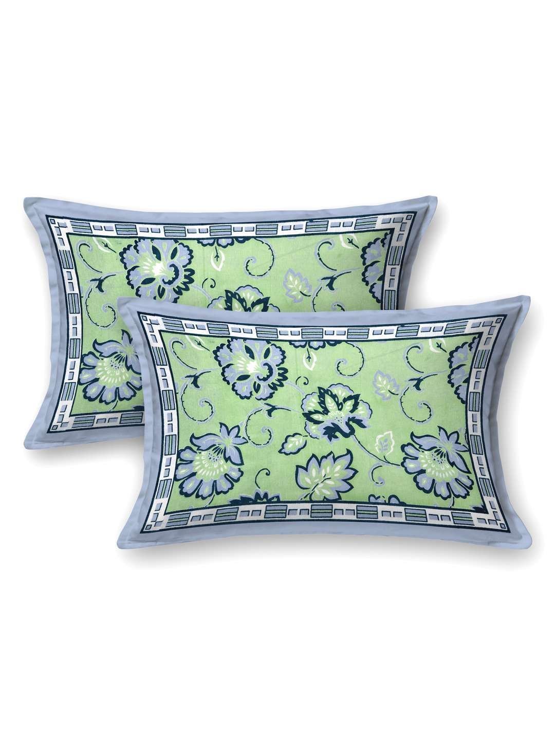 100% Pure Cotton Traditional  Printed Bedsheet for Double Bed King Size Bedsheet with 2 Pillow Covers