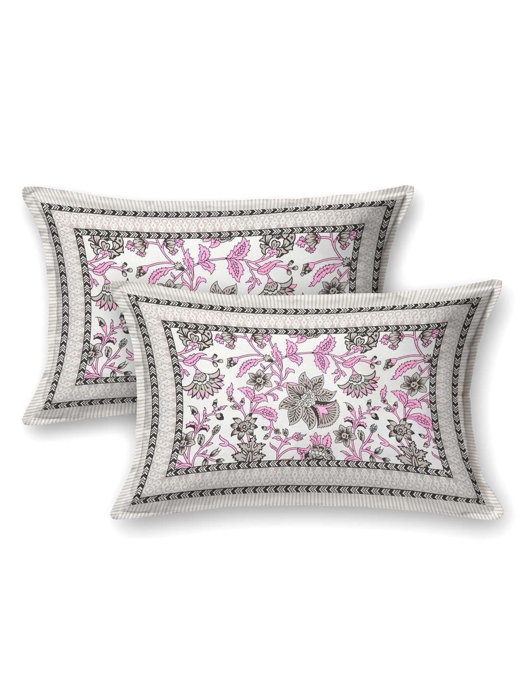 100% Pure Cotton Traditional  Printed Bedsheet for Double Bed King Size Bedsheet with 2 Pillow Covers