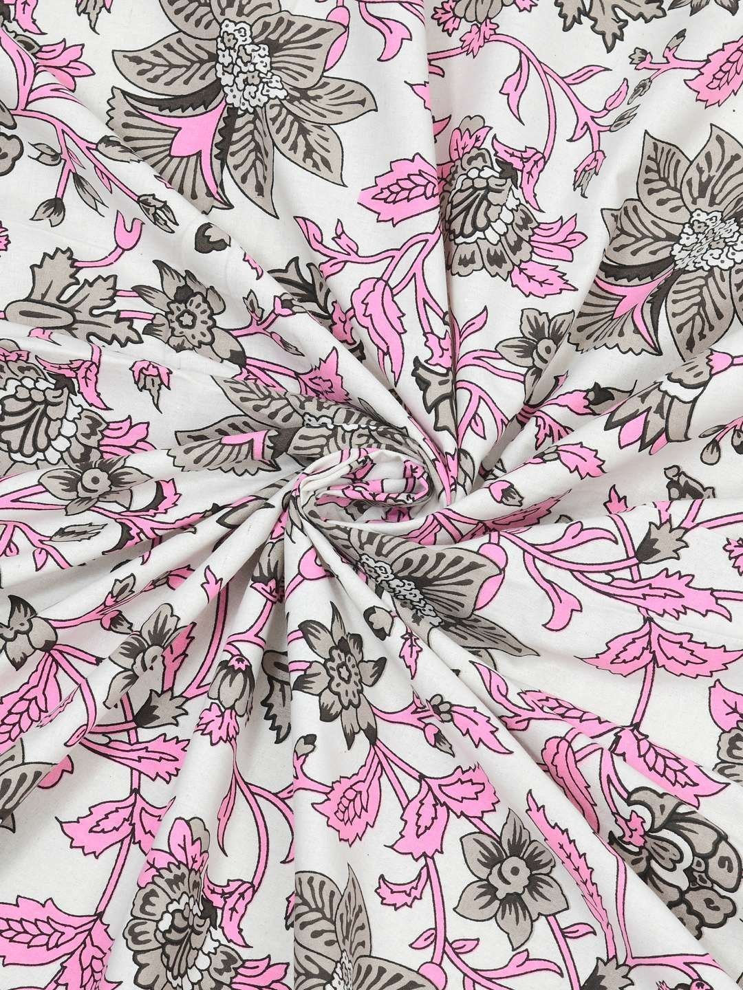 100% Pure Cotton Traditional  Printed Bedsheet for Double Bed King Size Bedsheet with 2 Pillow Covers