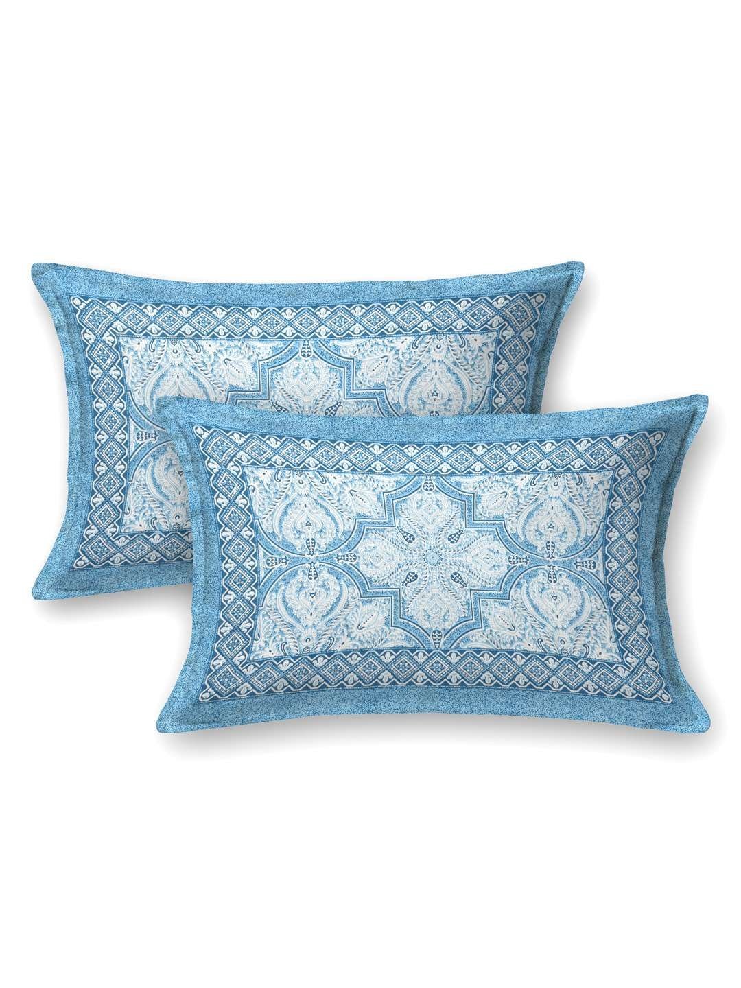 100% Pure Cotton Traditional  Printed Bedsheet for Double Bed King Size Bedsheet with 2 Pillow Covers