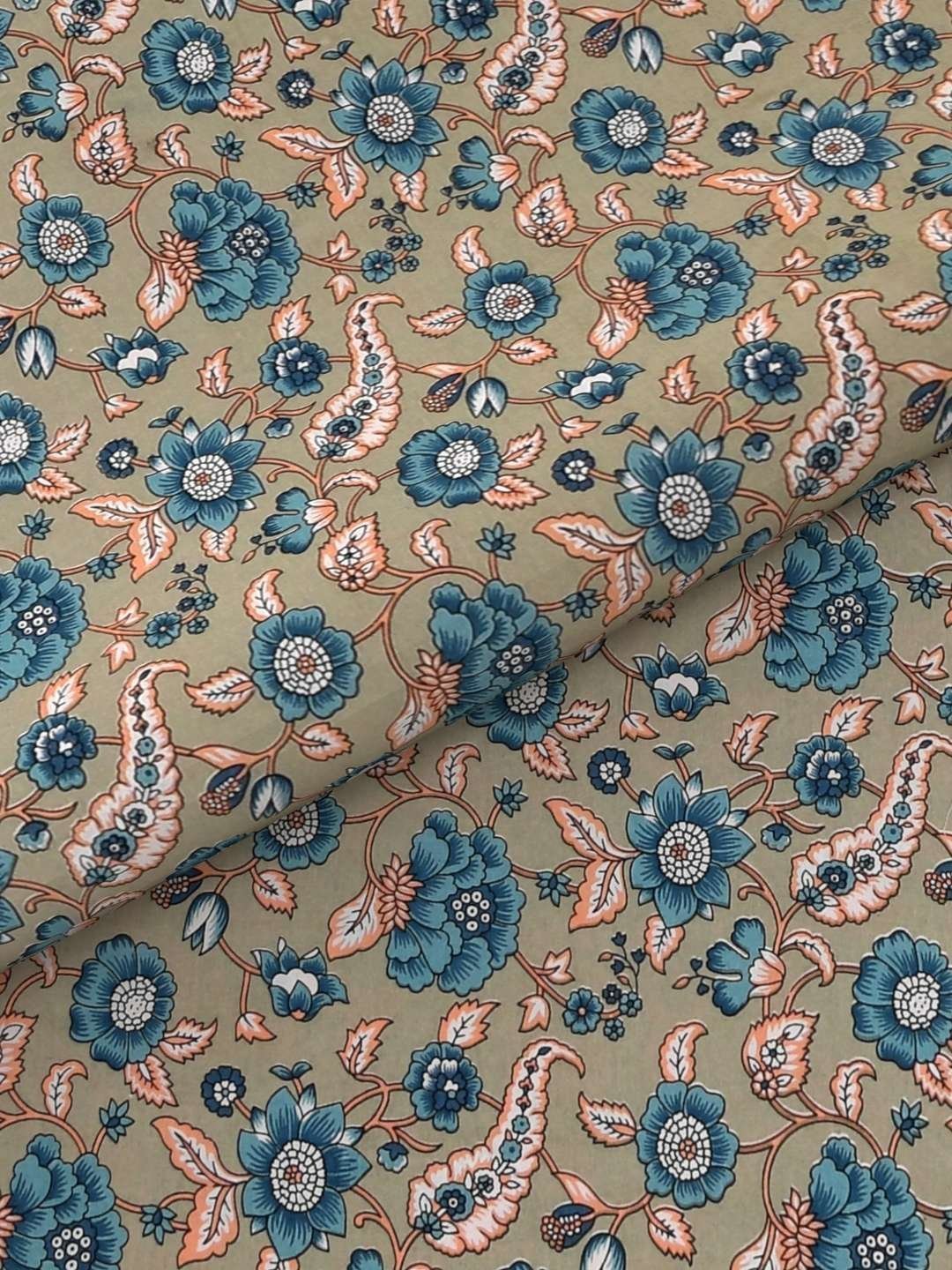 100% Pure Cotton Traditional  Printed Bedsheet for Double Bed King Size Bedsheet with 2 Pillow Covers