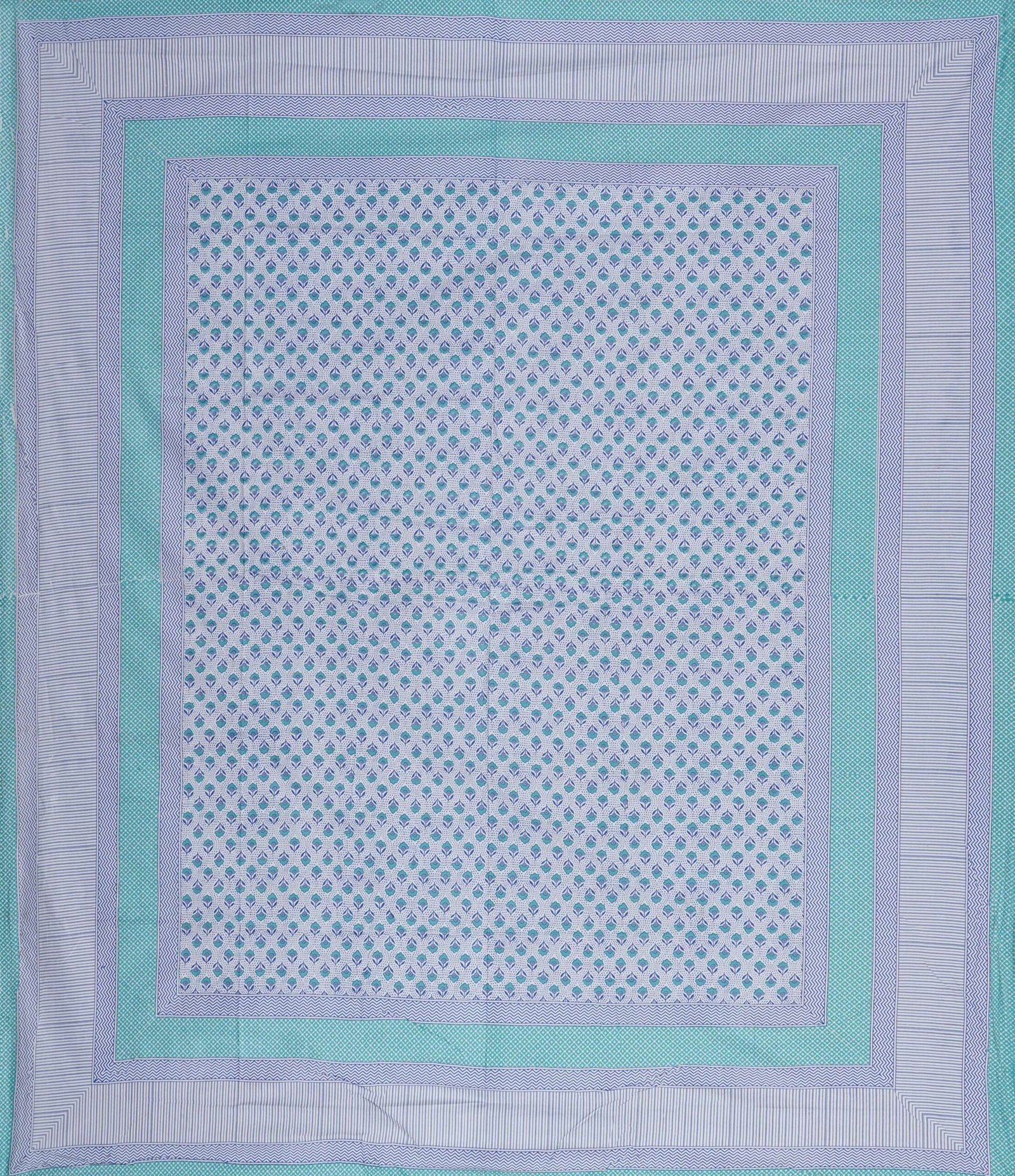 100% Pure Cotton Traditional  Printed Bedsheet for Double Bed King Size Bedsheet with 2 Pillow Covers
