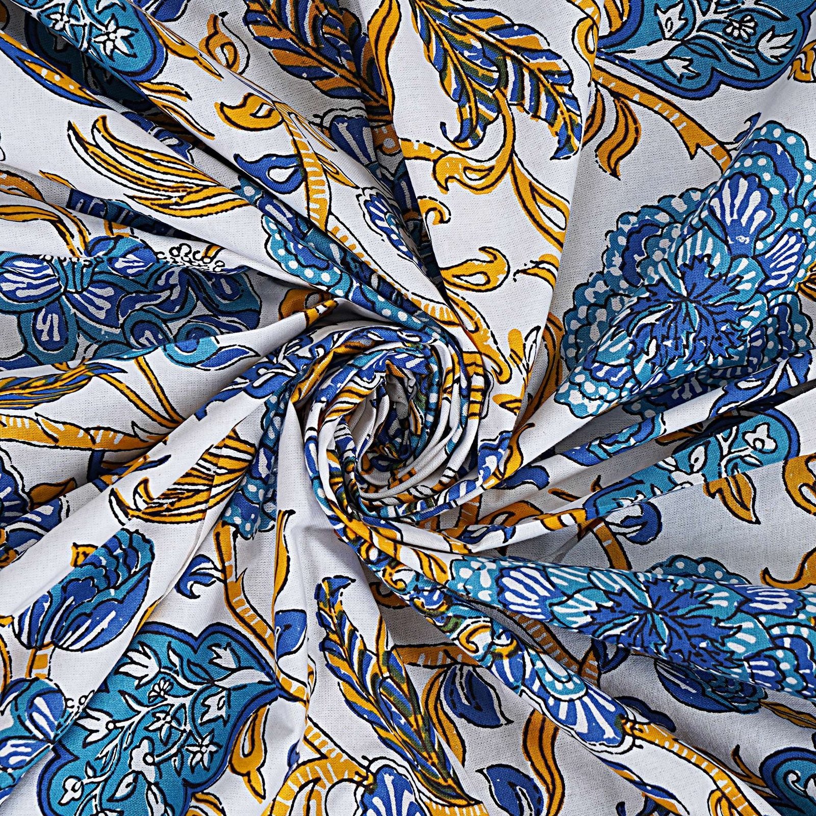 100% Pure Cotton Traditional  Printed Bedsheet for Double Bed King Size Bedsheet with 2 Pillow Covers