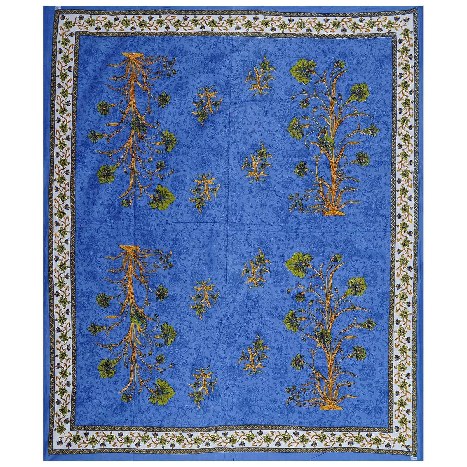 100% Pure Cotton Traditional  Printed Bedsheet for Double Bed King Size Bedsheet with 2 Pillow Covers